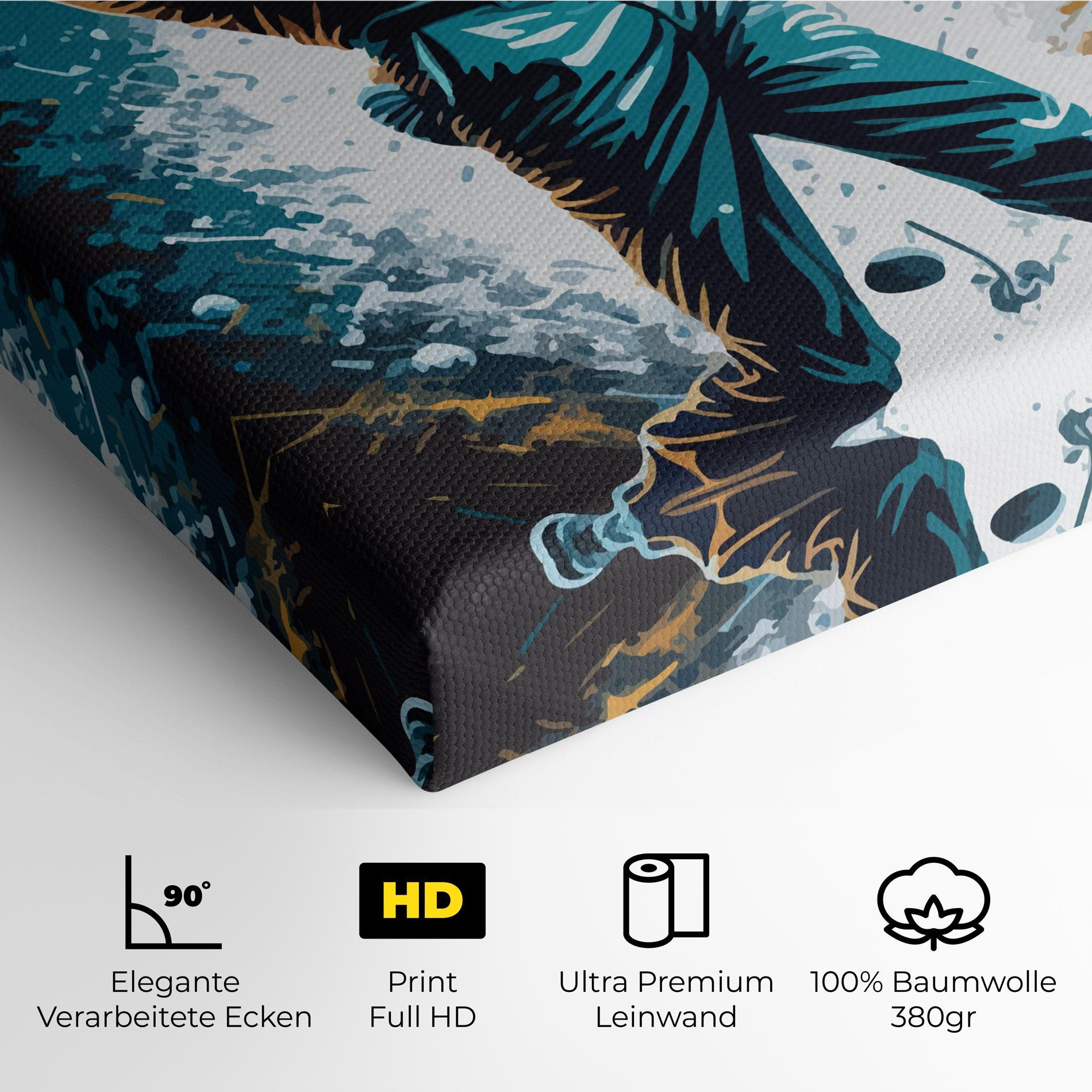 Leinwandbild Golf On Grey mockup 4