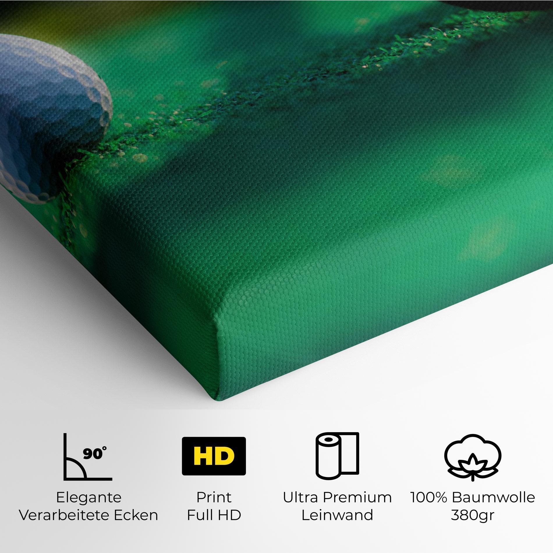 Leinwandbild Green Grass Golf Ball mockup 4