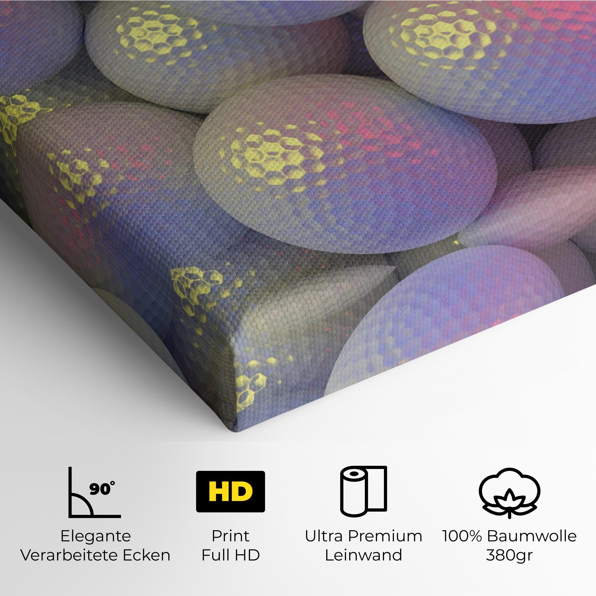 Leinwandbild Purple Light Golf Ball mockup 4