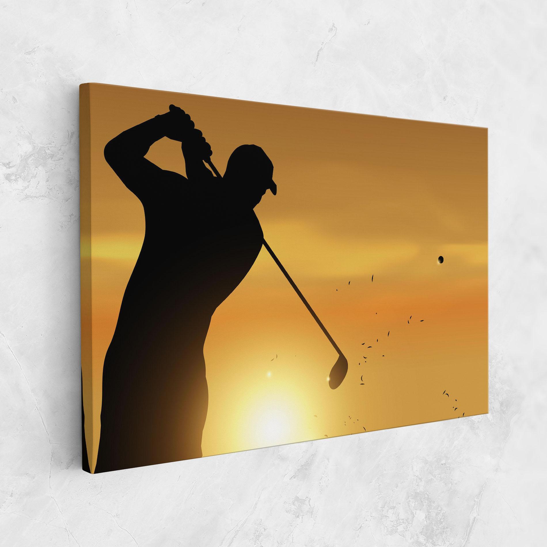 Leinwandbild Gold Sunrise mockup 1