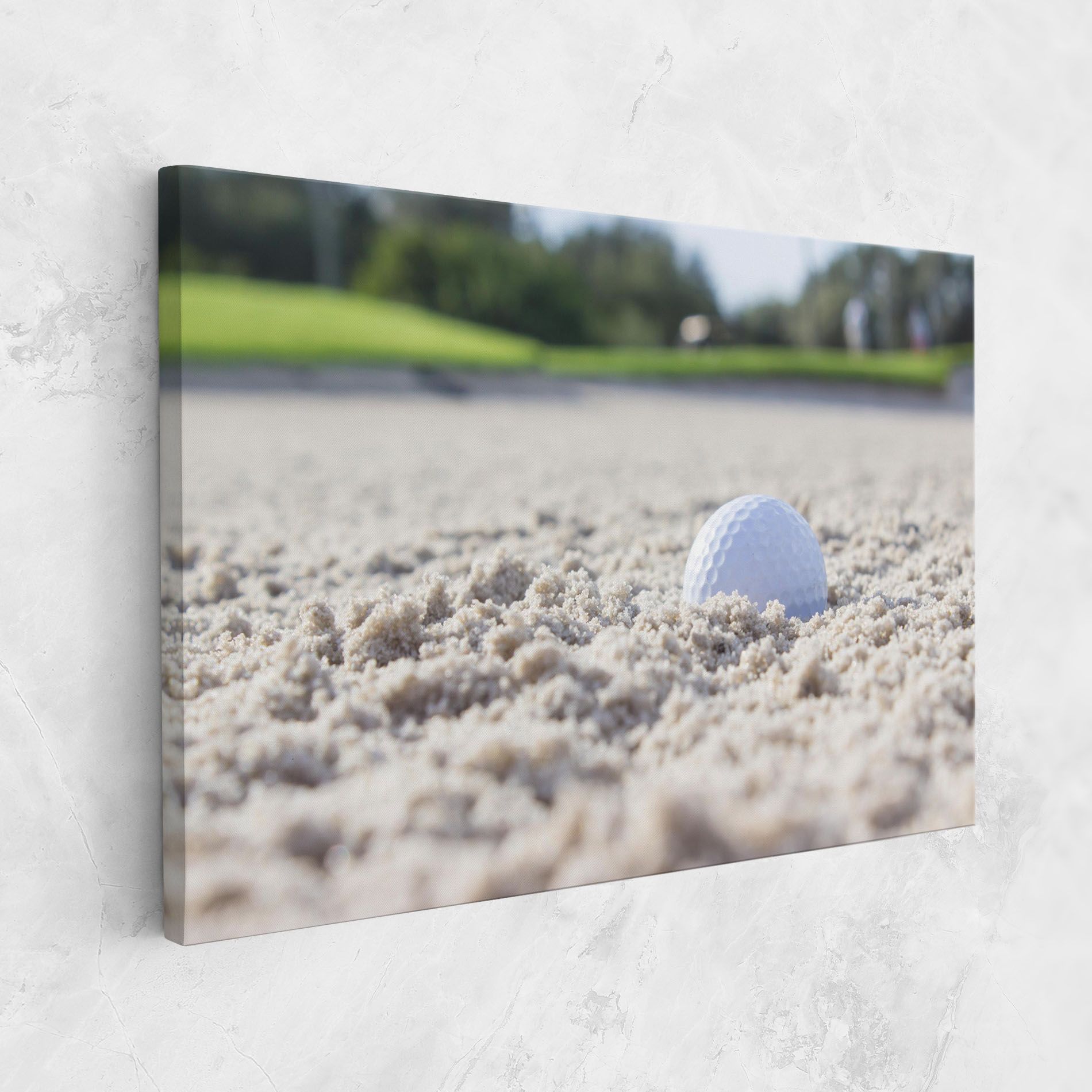 Golf Ball In Sand mockup 1