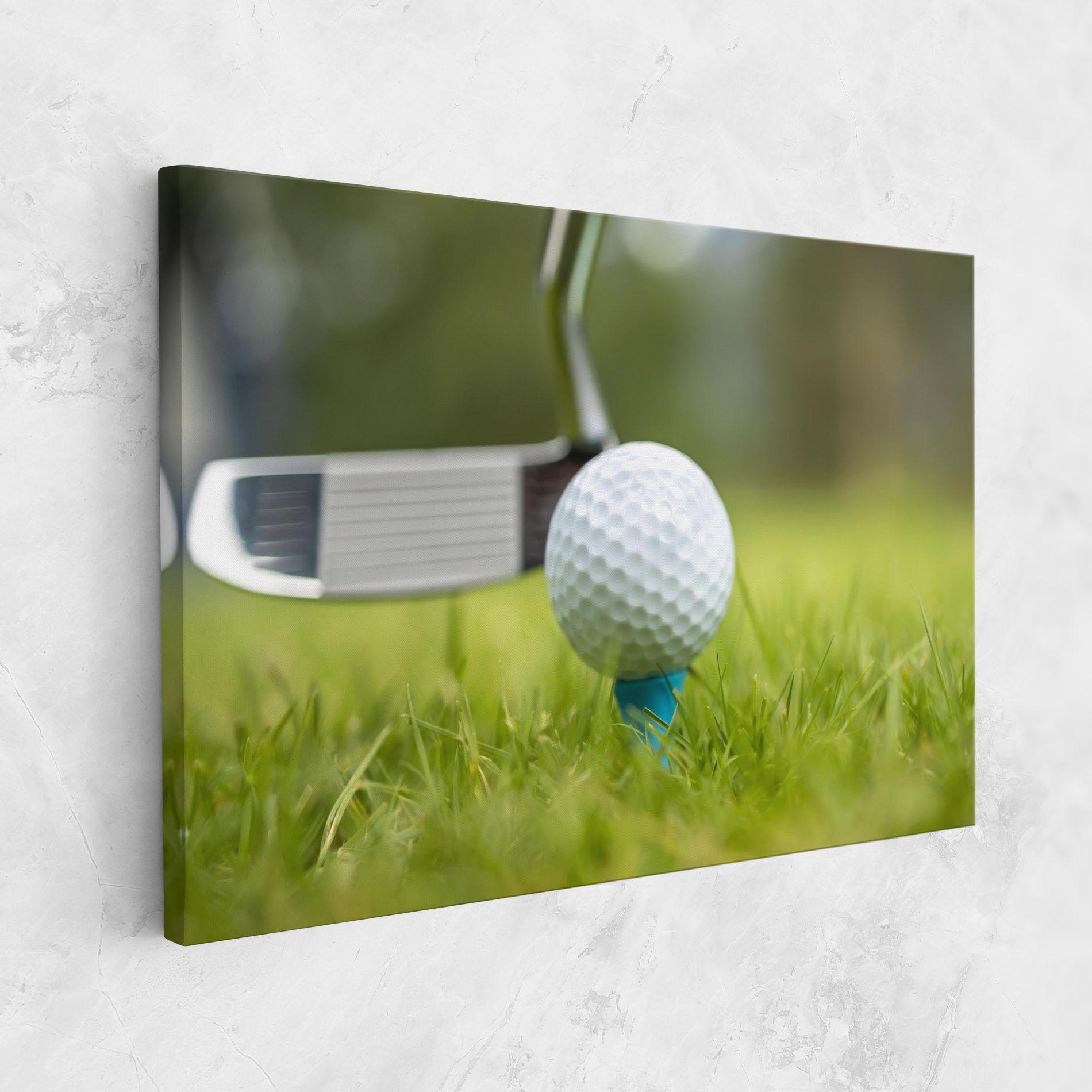 Leinwandbild Golf Ball Tee mockup 1