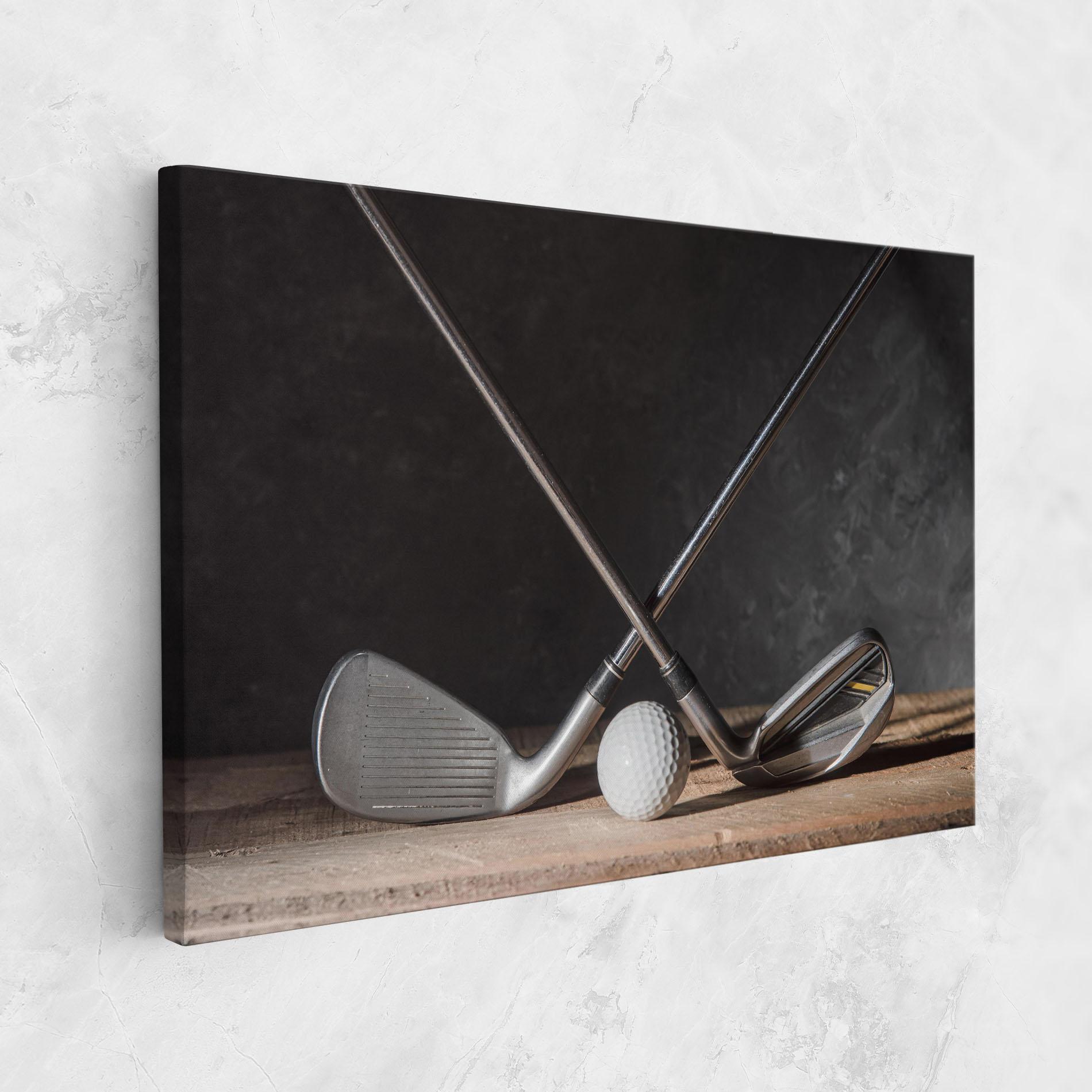 Leinwandbild Golf Club Ball mockup 1