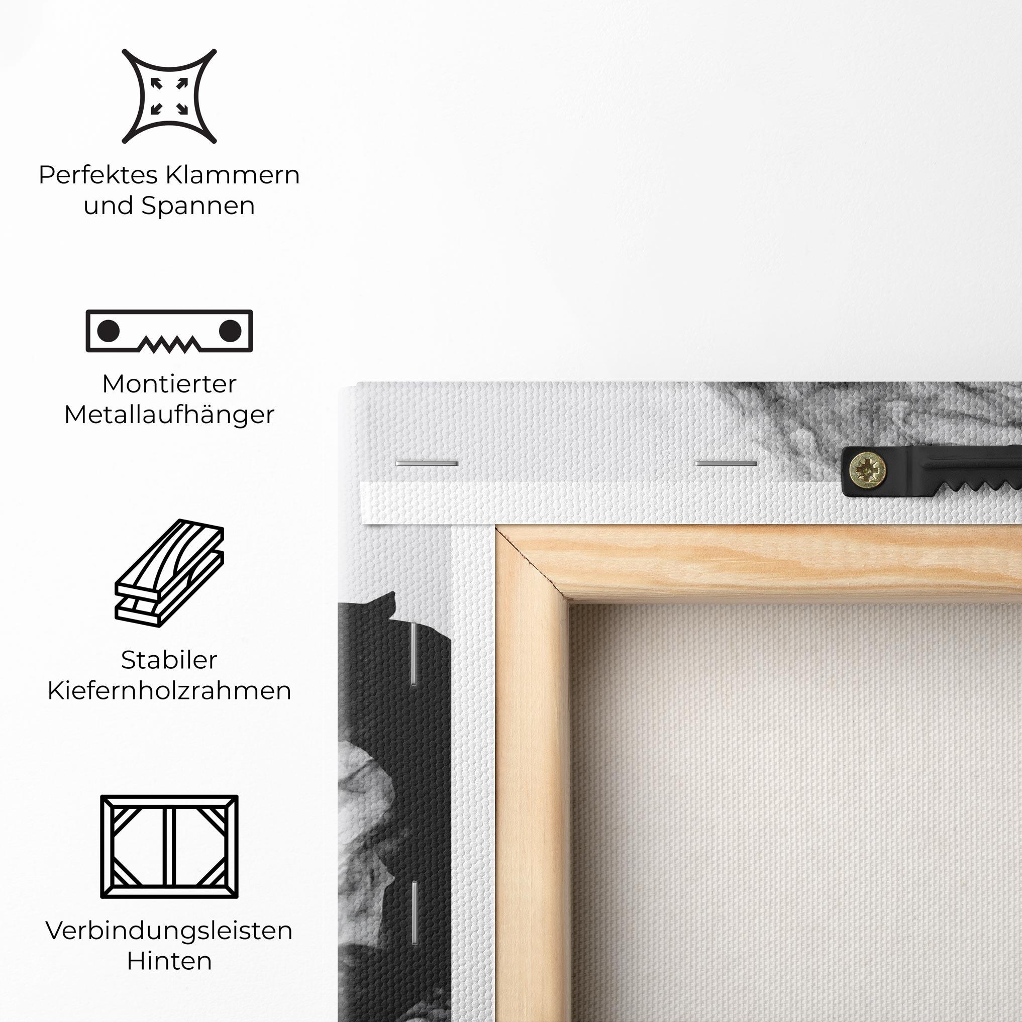 Leinwandbild Black Smoke Golf mockup 5