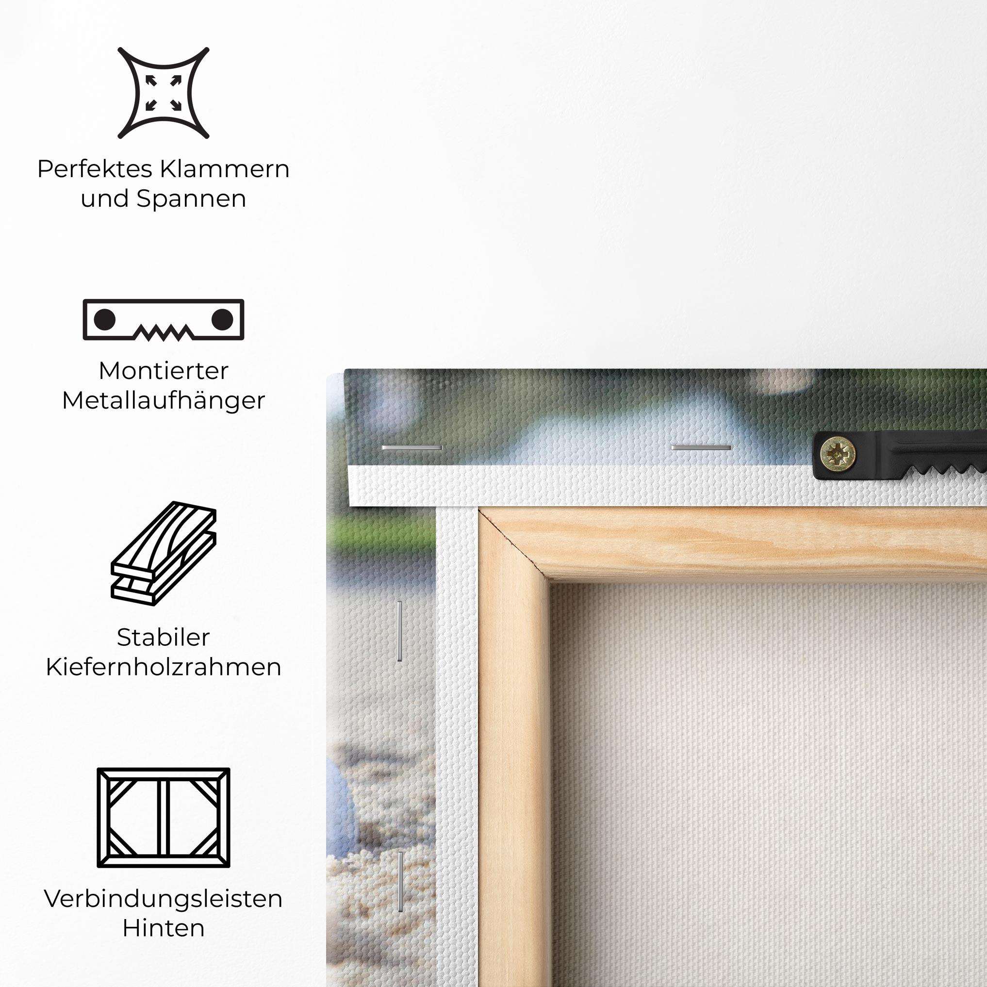 Leinwandbild Golf Ball In Sand mockup 5