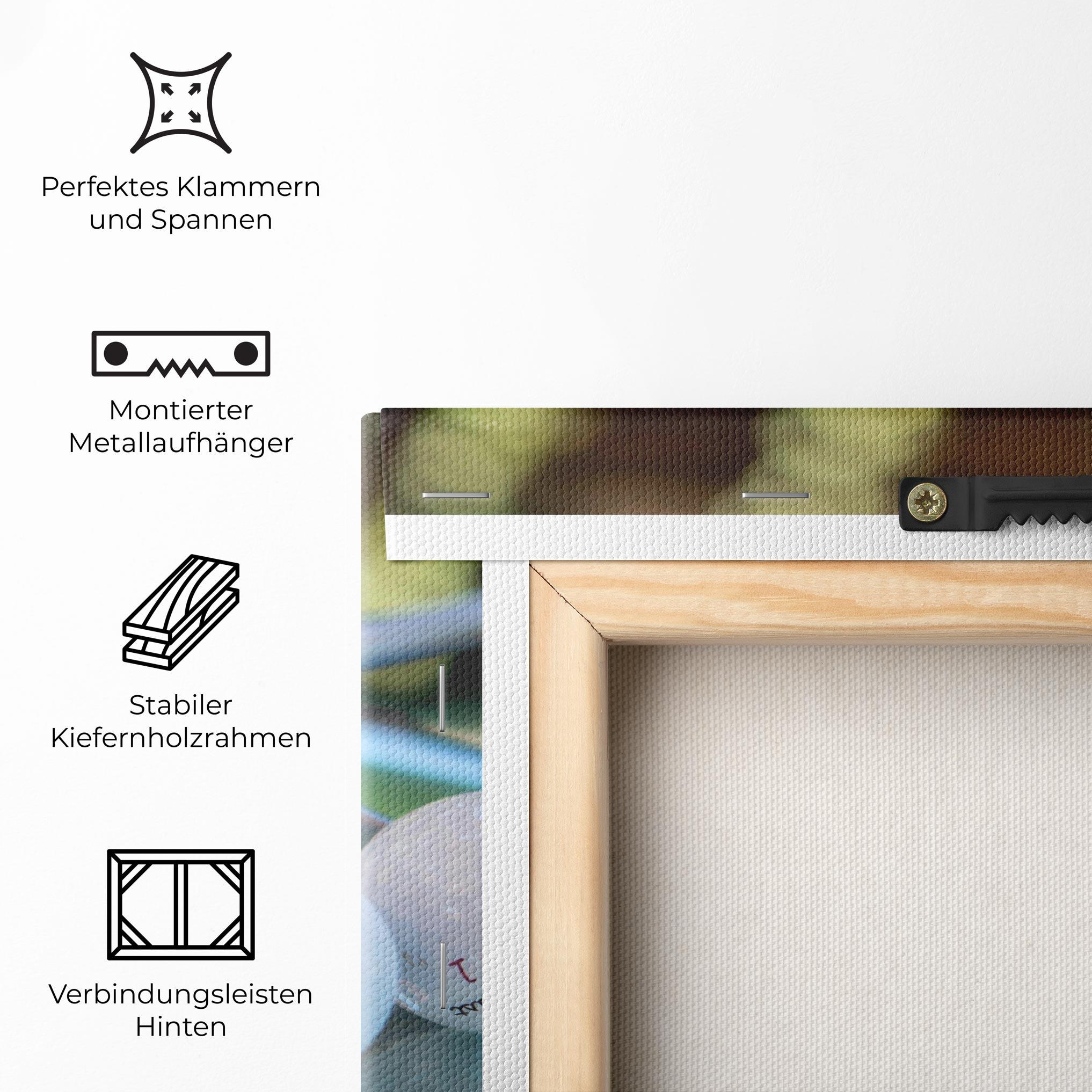 Leinwandbild Golf Balls Set mockup 5