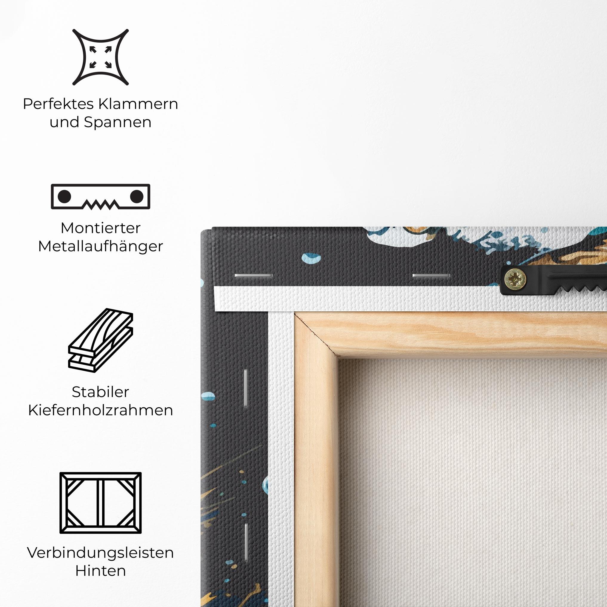 Leinwandbild Golf On Grey mockup 5