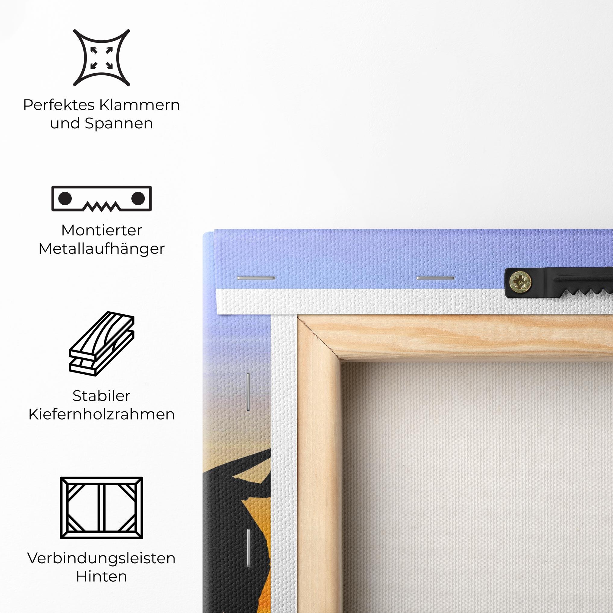 Leinwandbild Playing Golf Sunrise mockup 5