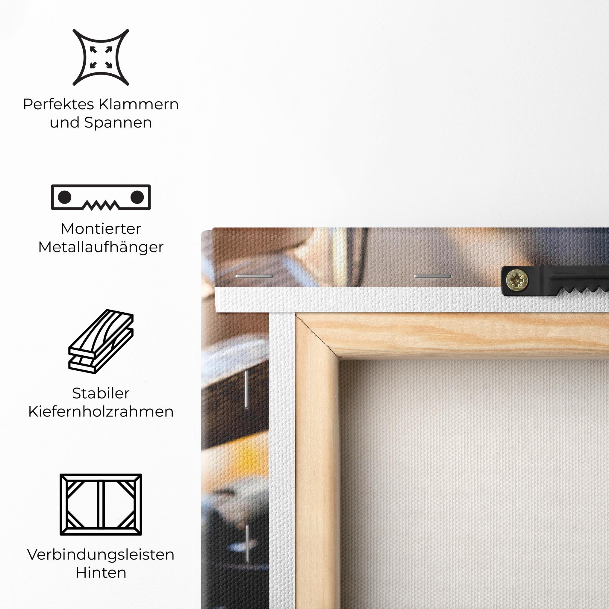 Leinwandbild Silver Golf Club mockup 5