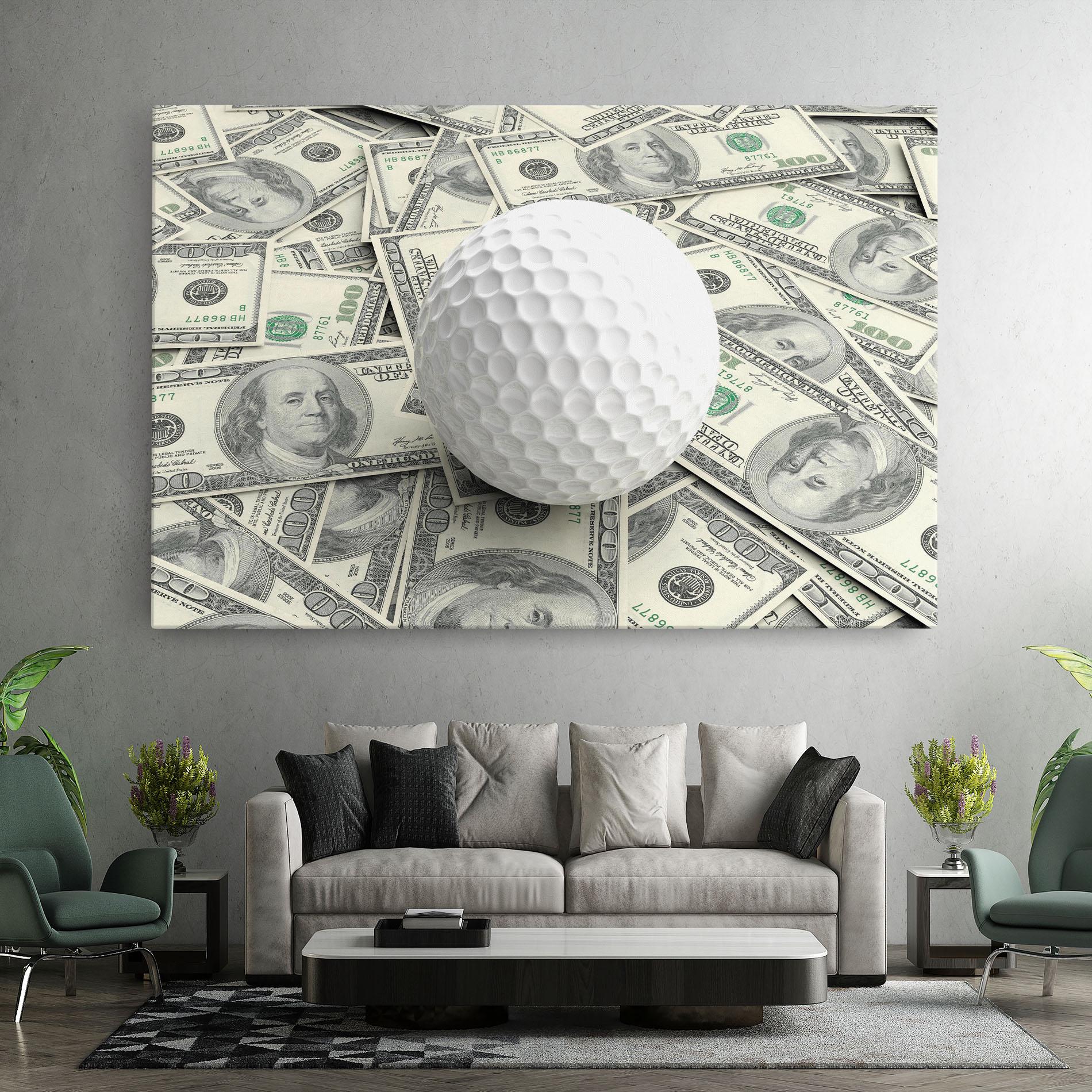 Leinwandbild 3d Golf Ball mockup 7