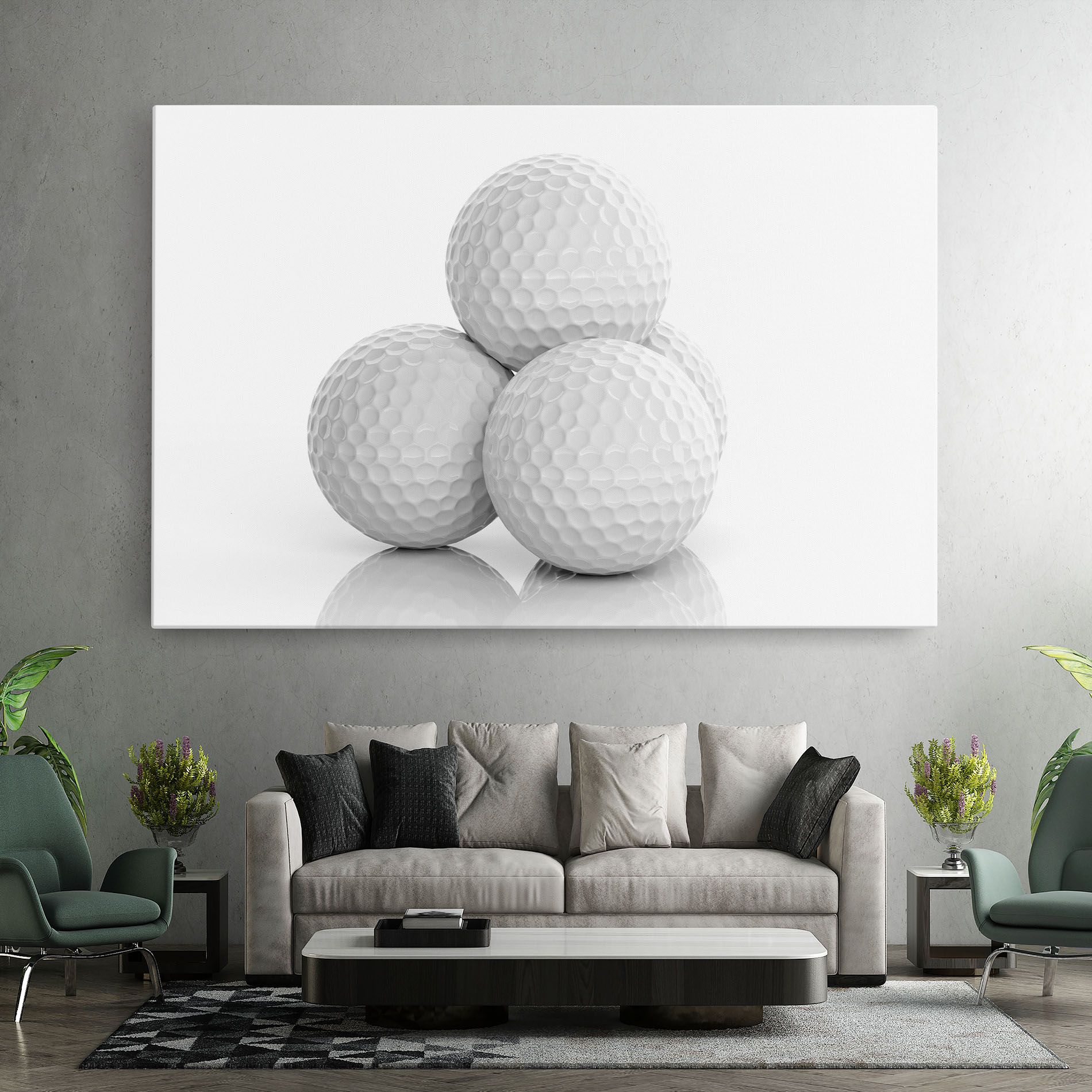 3d Golf Balls mockup 7
