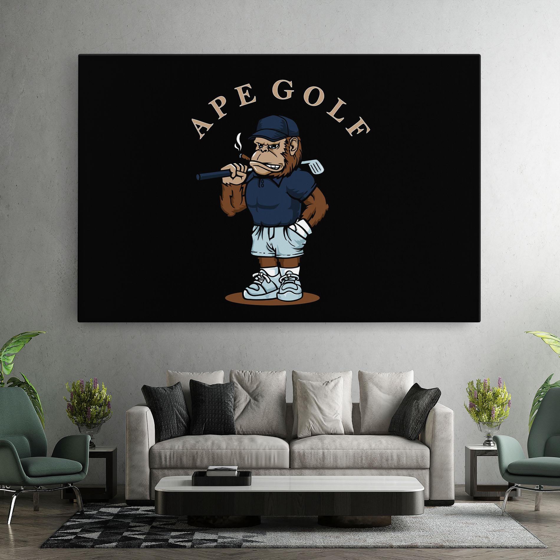 Leinwandbild Ape Golf mockup 7