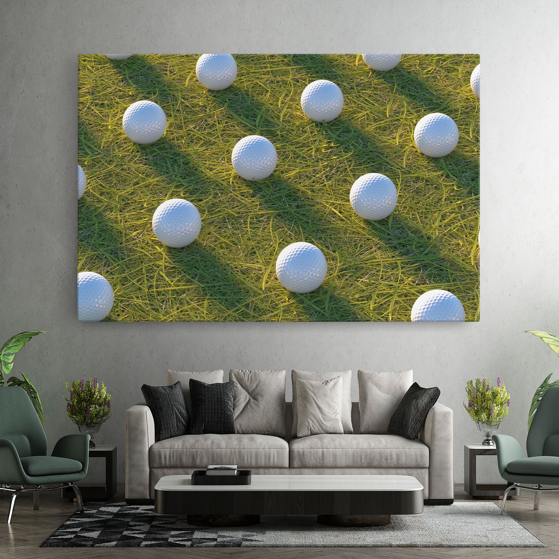 Golf Ball On Grass mockup 7