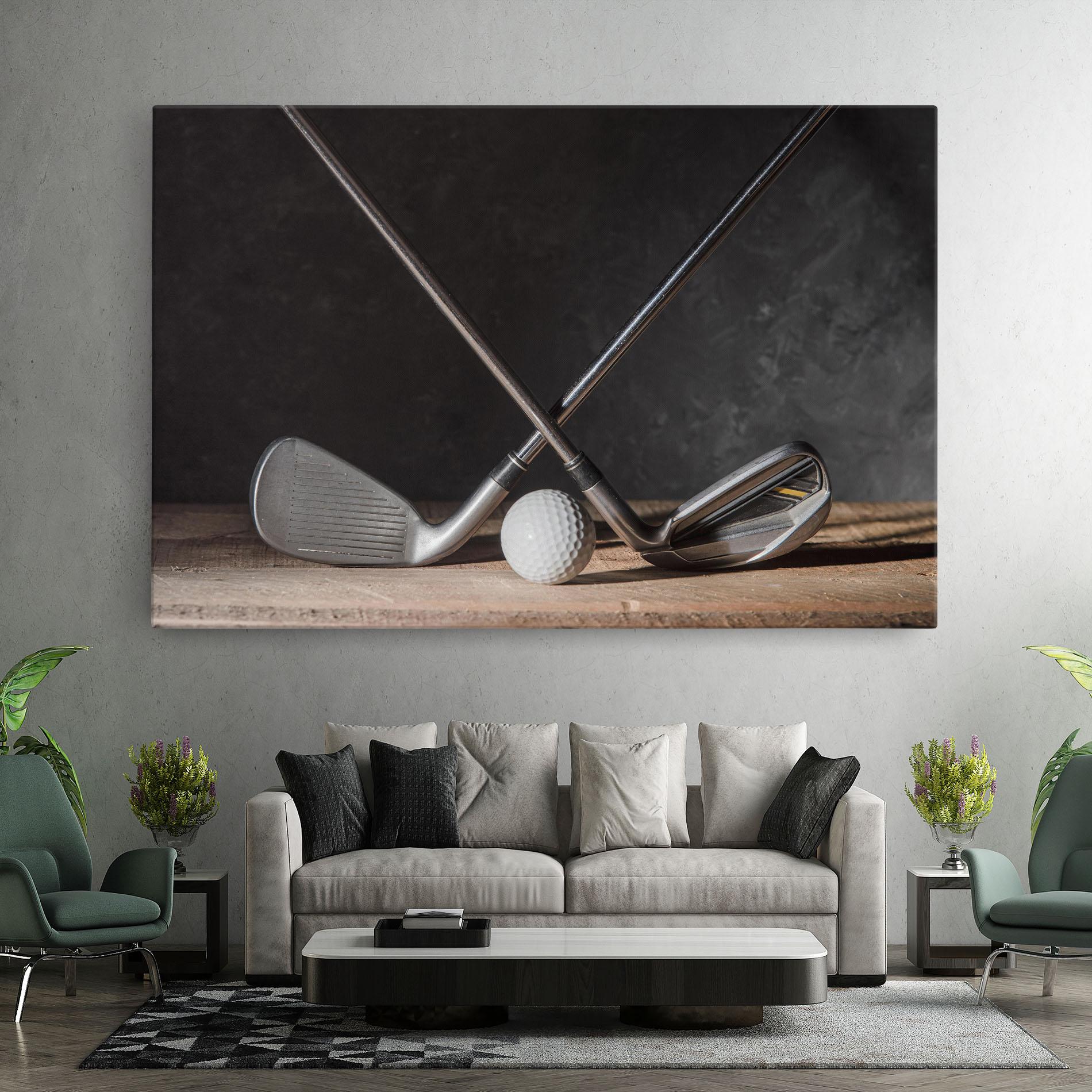 Leinwandbild Golf Club Ball mockup 7
