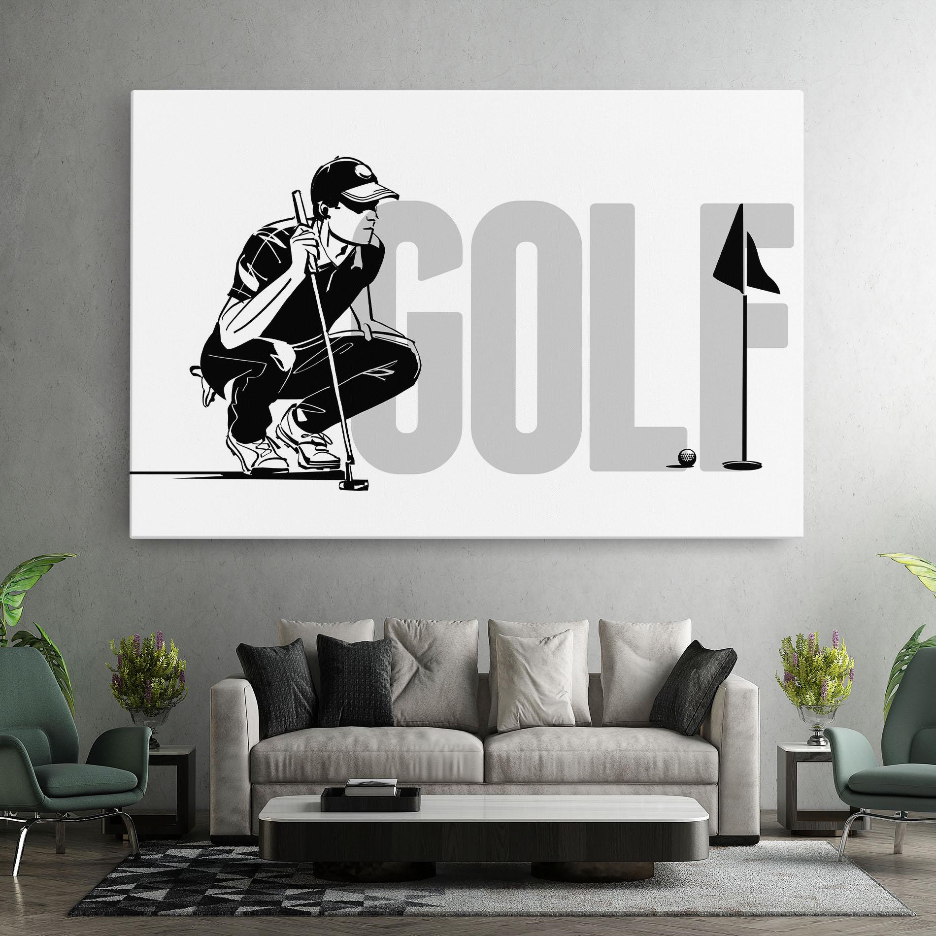 Leinwandbild Golf mockup 7