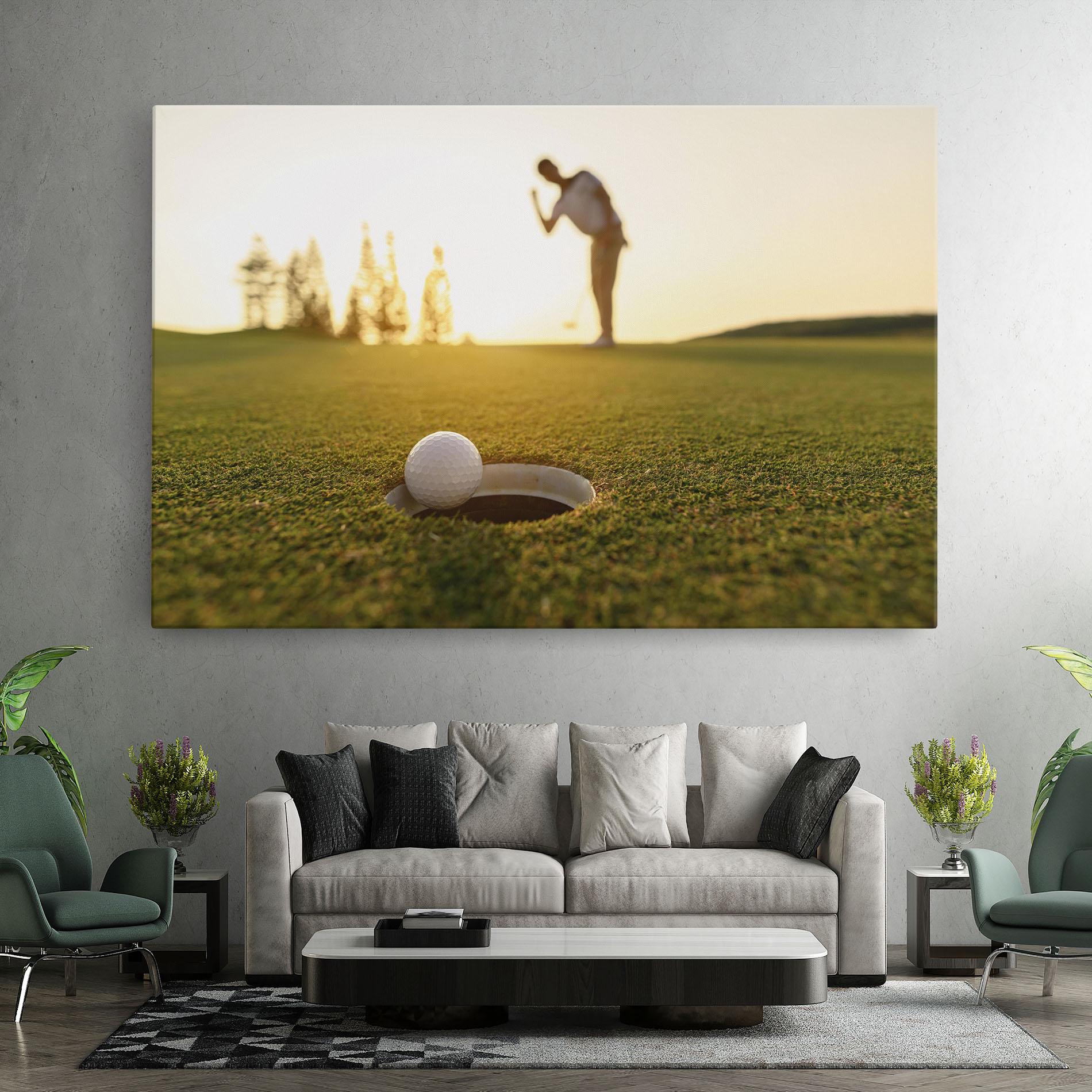 Leinwandbild Golfer Concept mockup 7