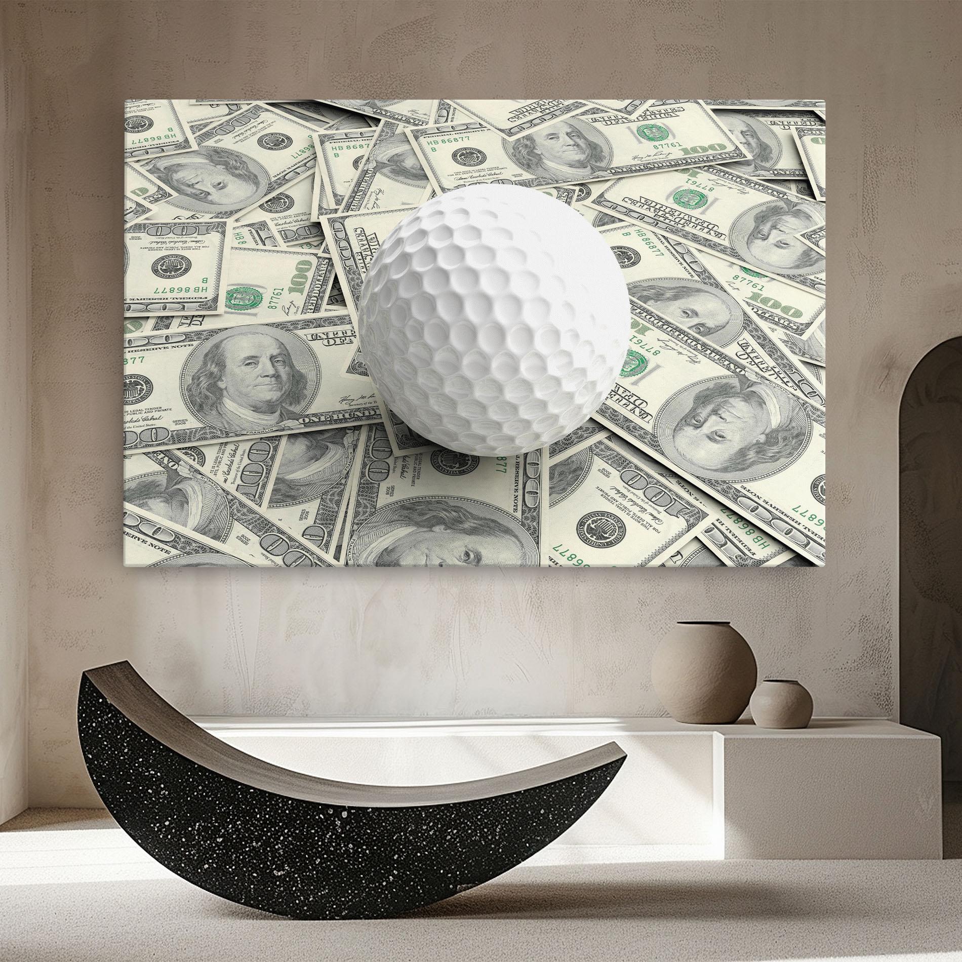 Leinwandbild 3d Golf Ball mockup 8