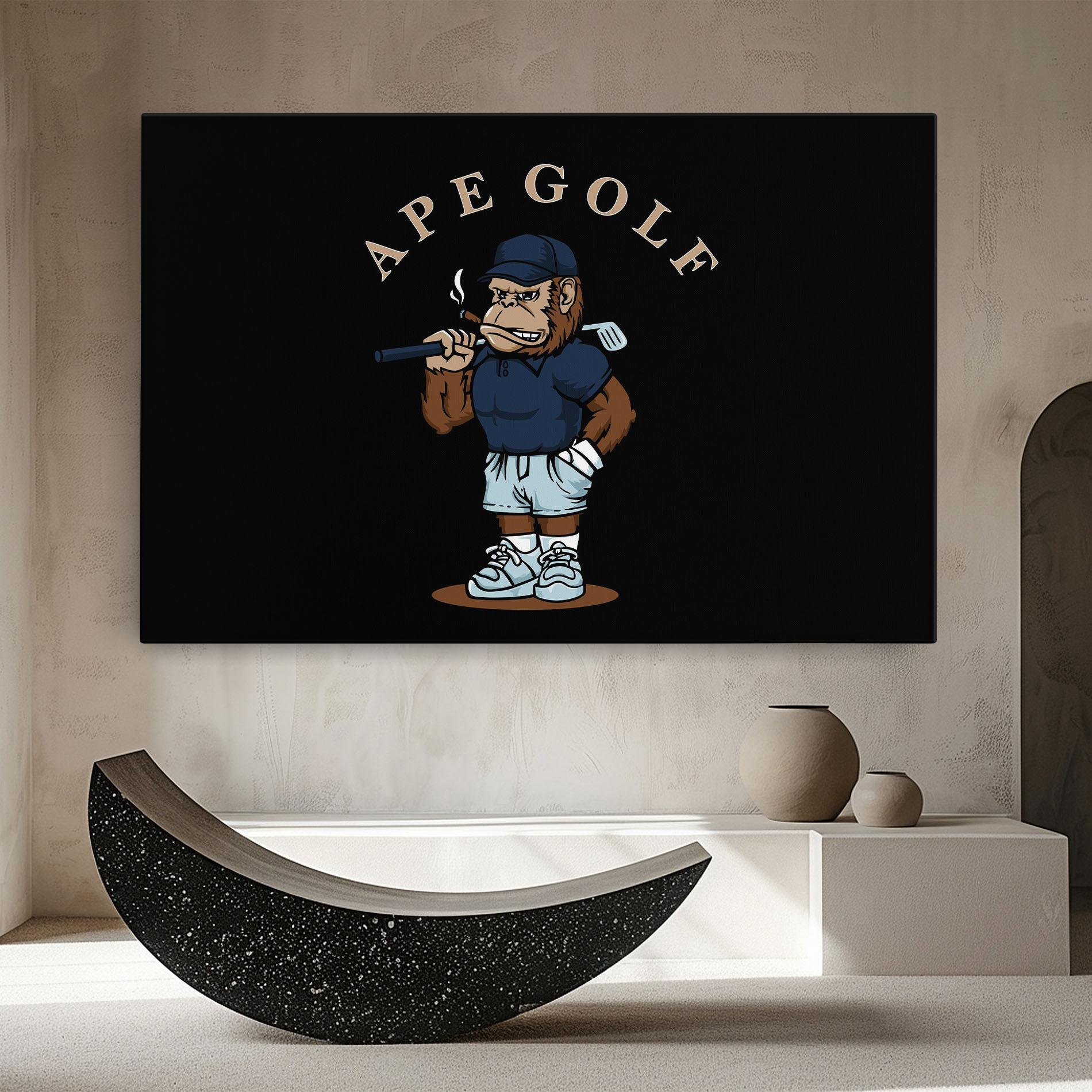 Leinwandbild Ape Golf mockup 8