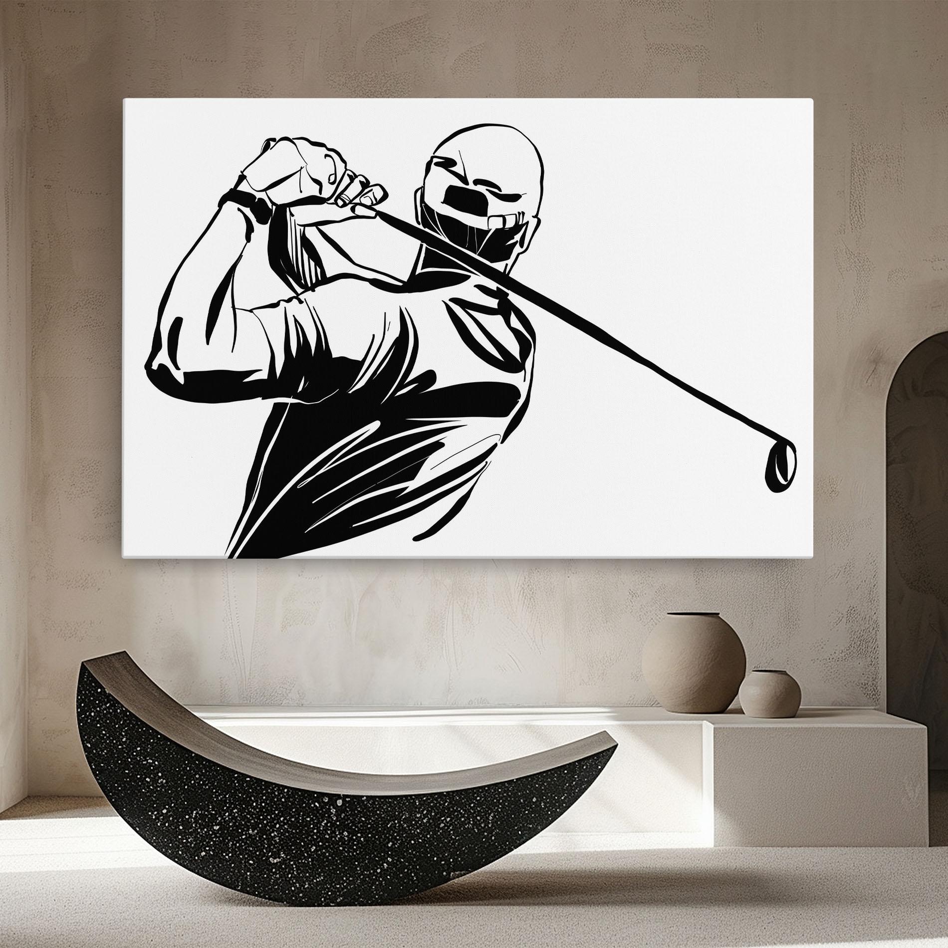 Leinwandbild Golf Back mockup 8