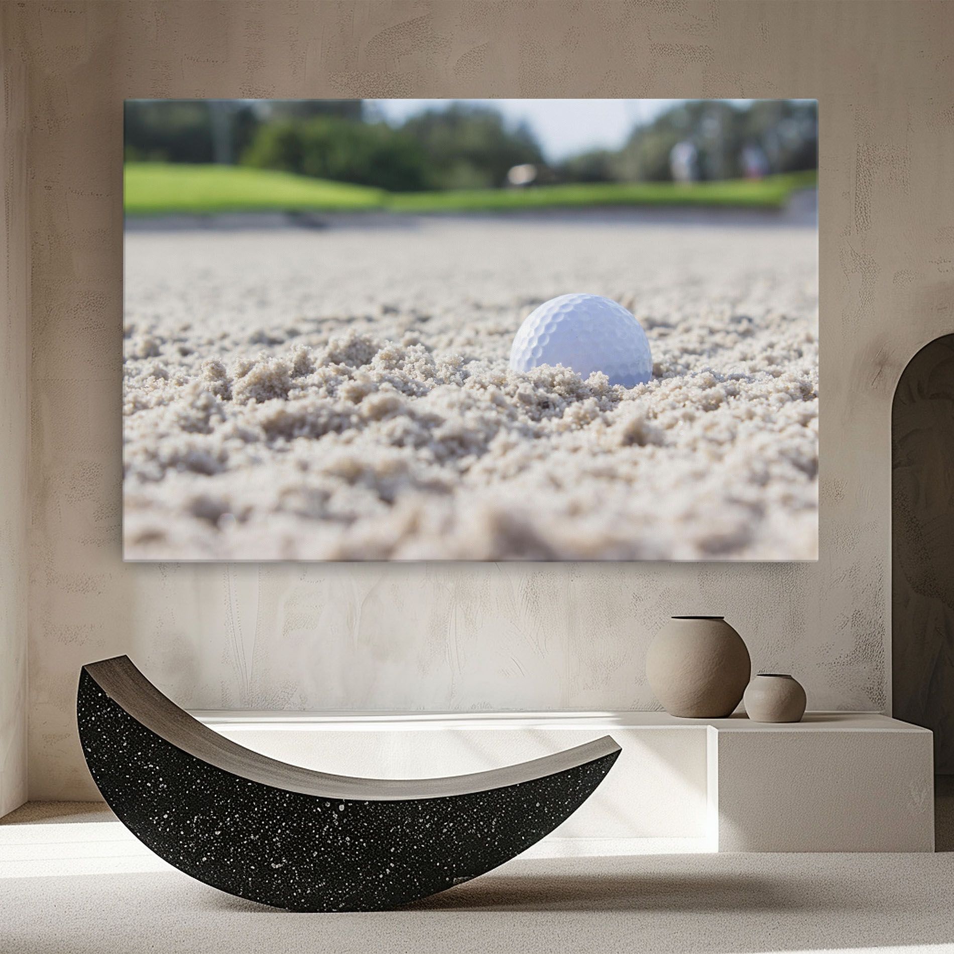 Golf Ball In Sand mockup 8