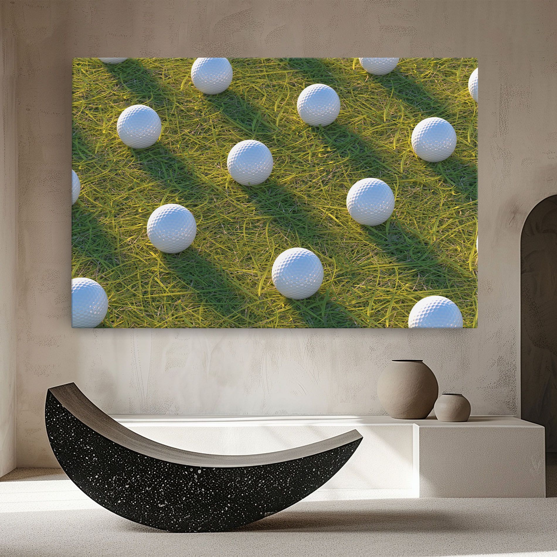 Golf Ball On Grass mockup 8