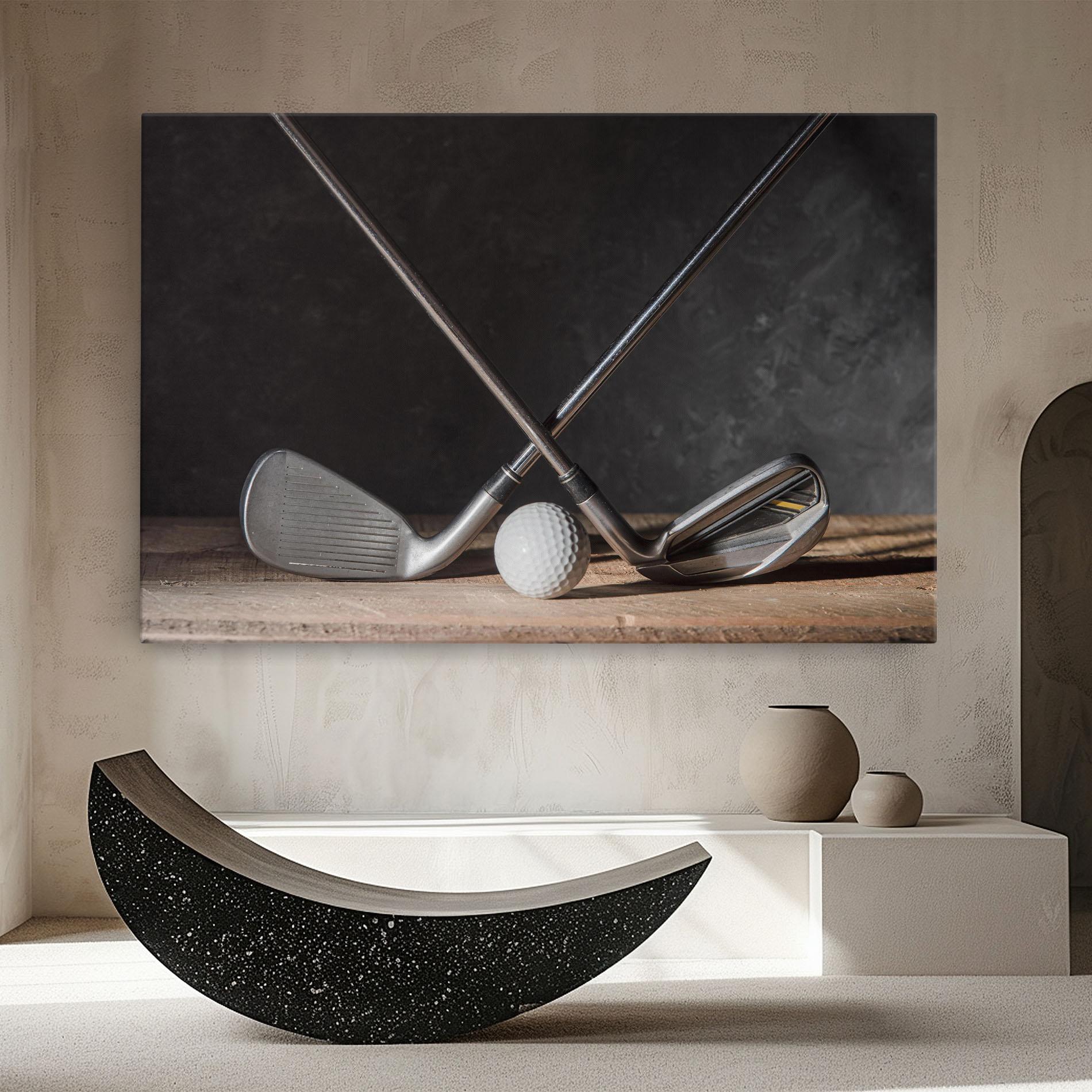 Leinwandbild Golf Club Ball mockup 8