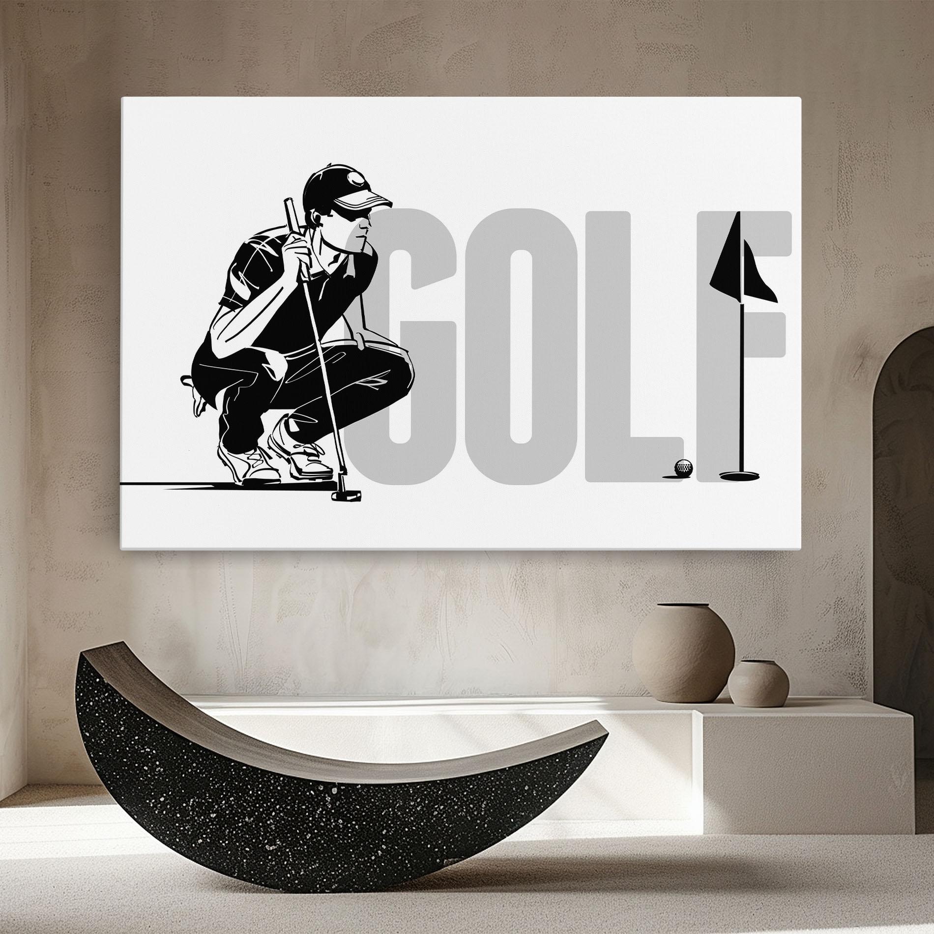 Leinwandbild Golf mockup 8