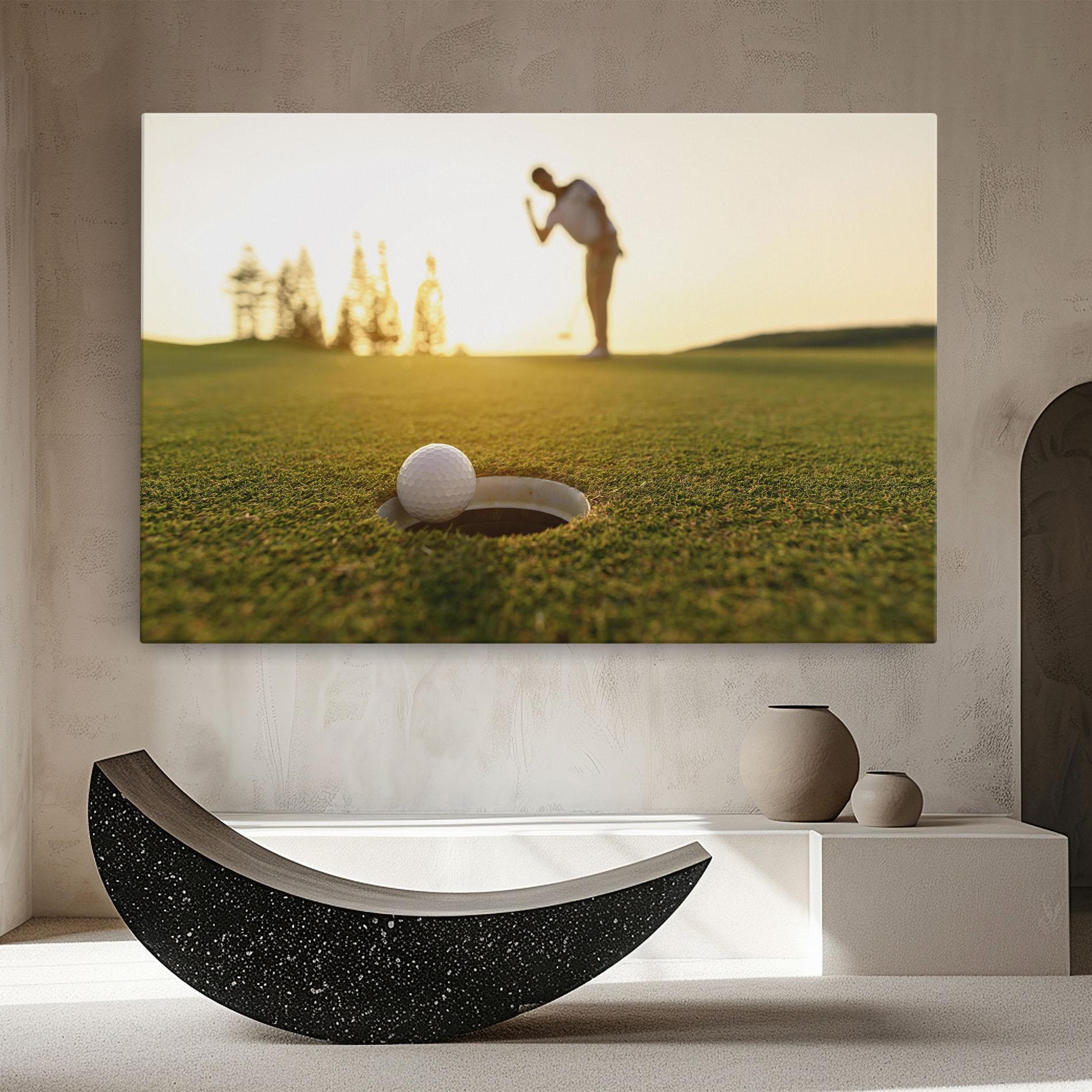 Leinwandbild Golfer Concept mockup 8