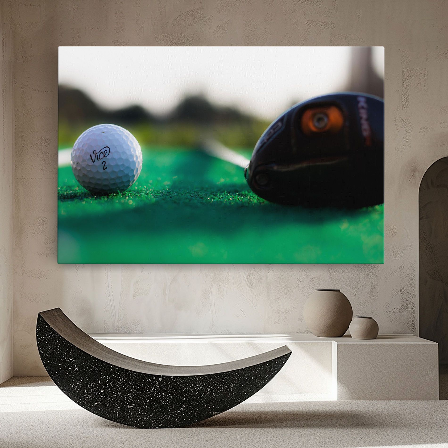 Green Grass Golf Ball mockup 8
