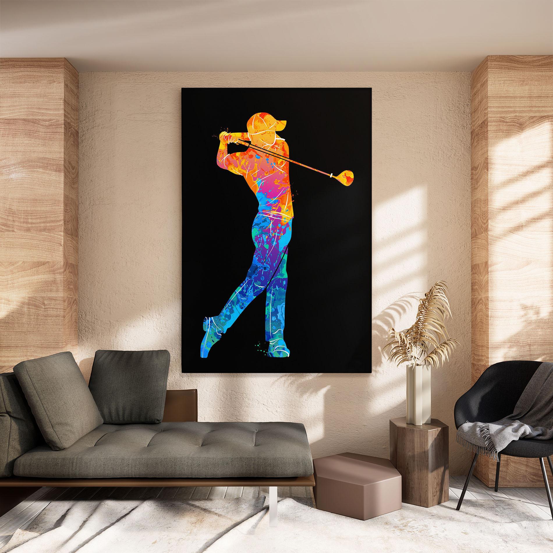 Leinwandbild Color Mix Golf mockup 8