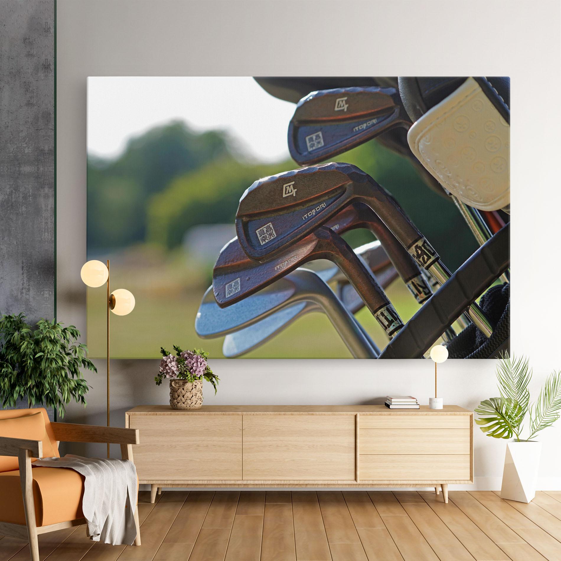 Leinwandbild Brown Golf Club mockup 9