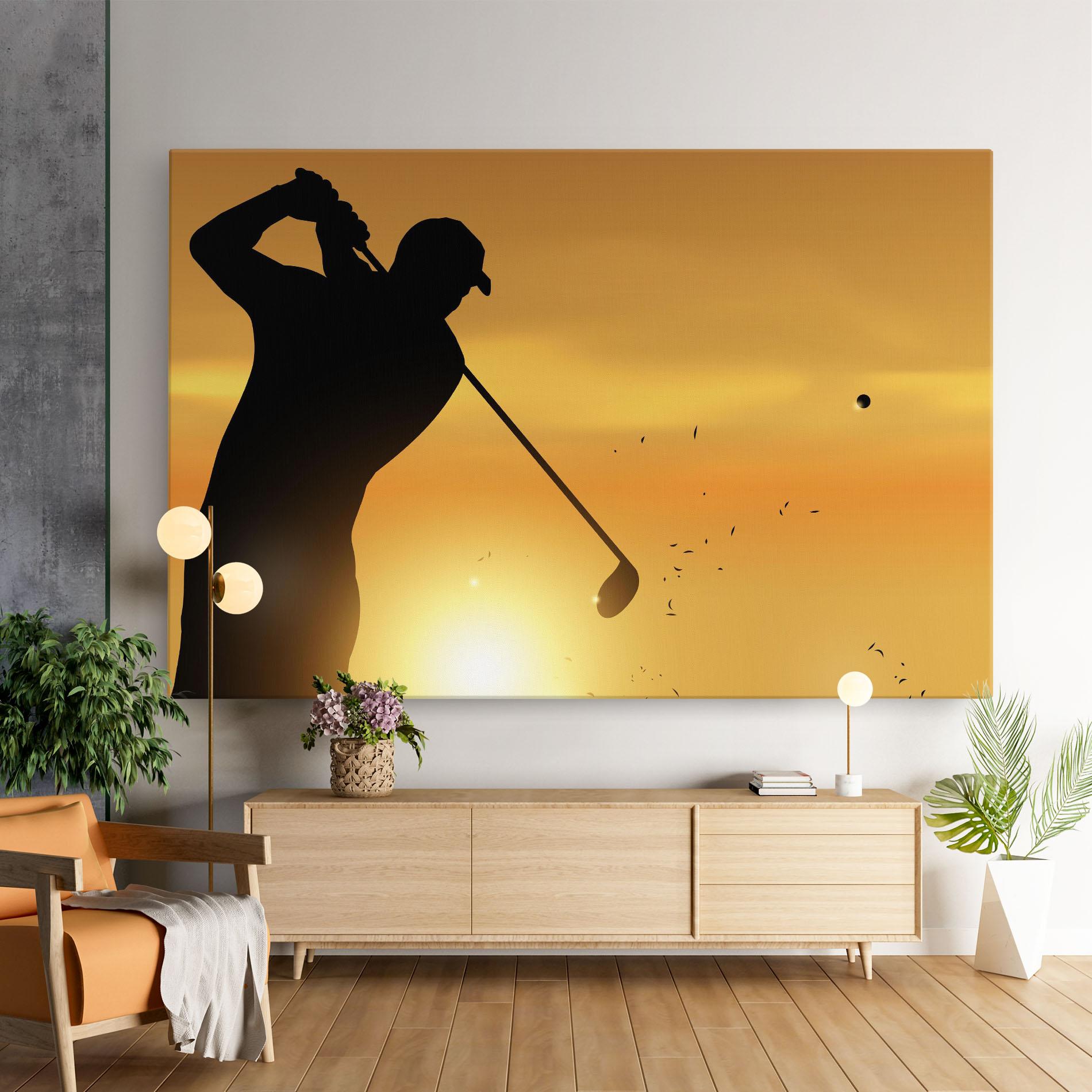 Leinwandbild Gold Sunrise mockup 9