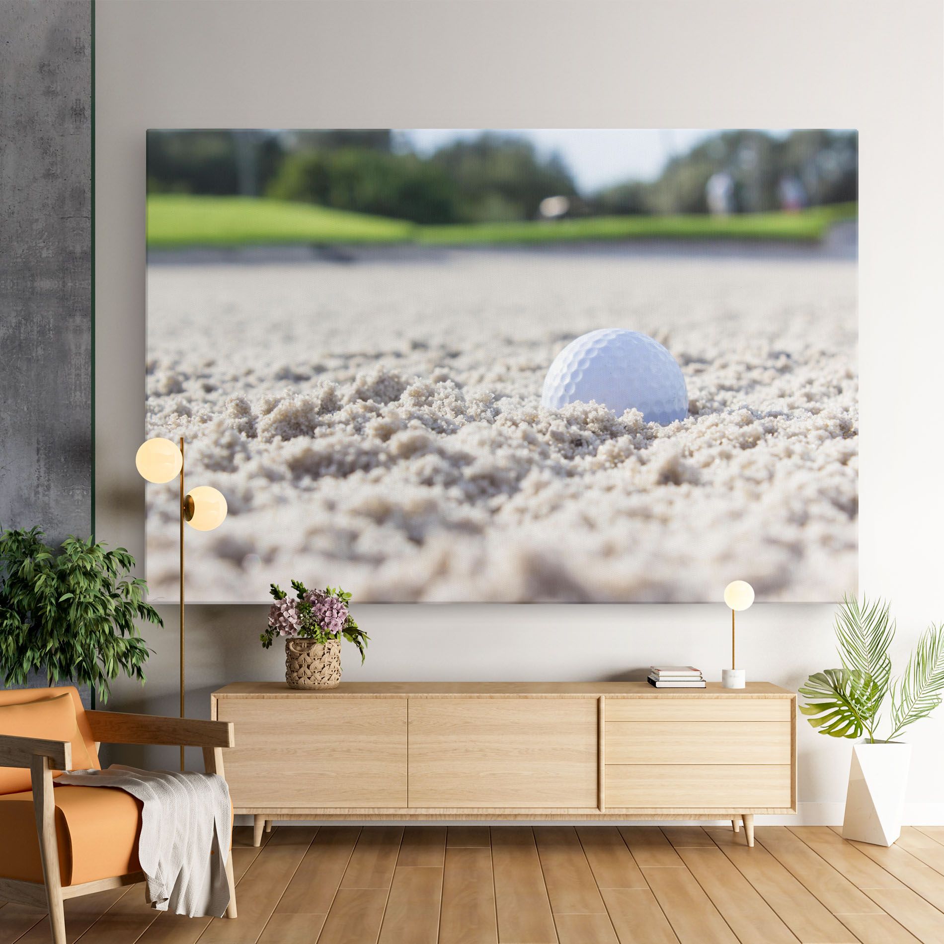 Golf Ball In Sand mockup 9