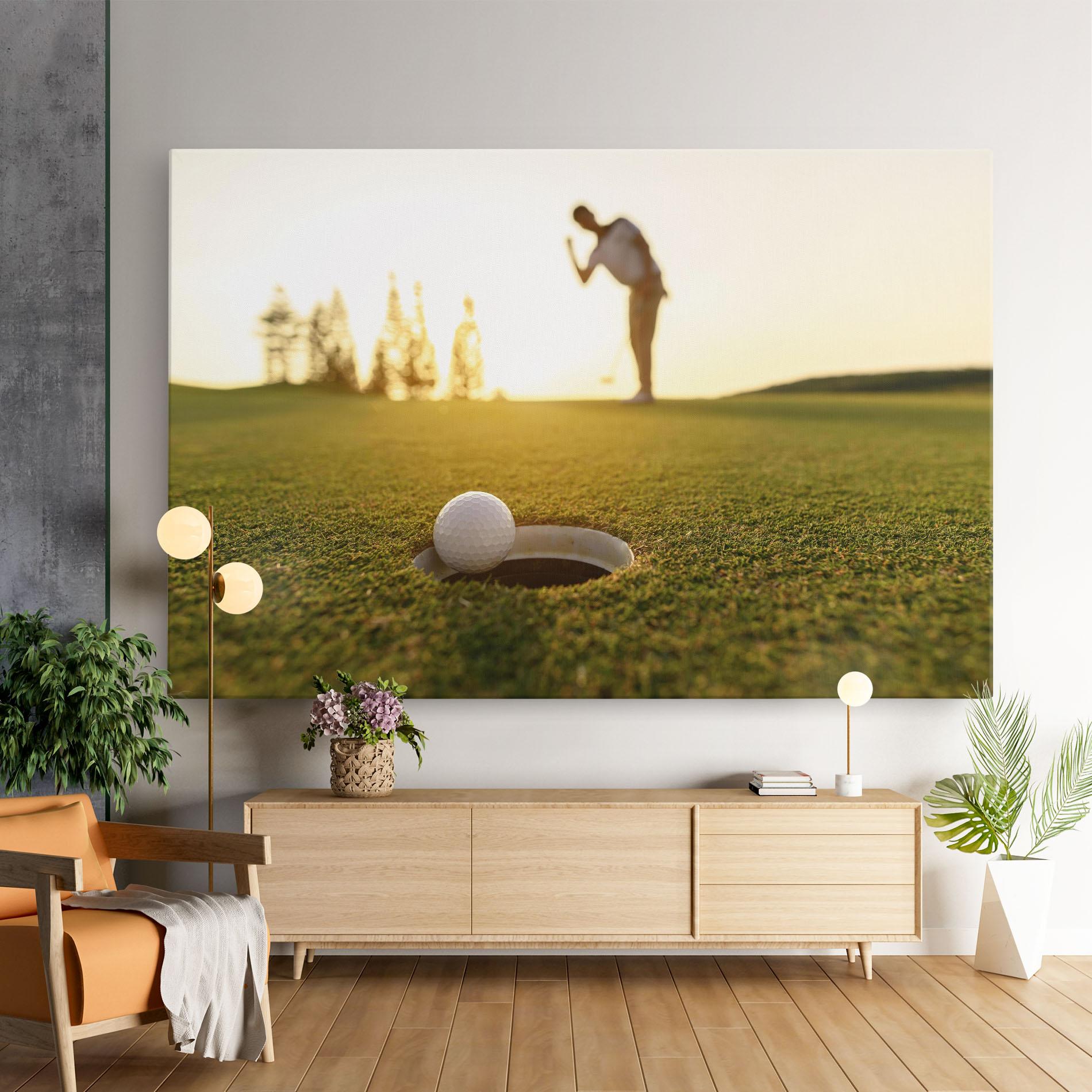 Leinwandbild Golfer Concept mockup 9