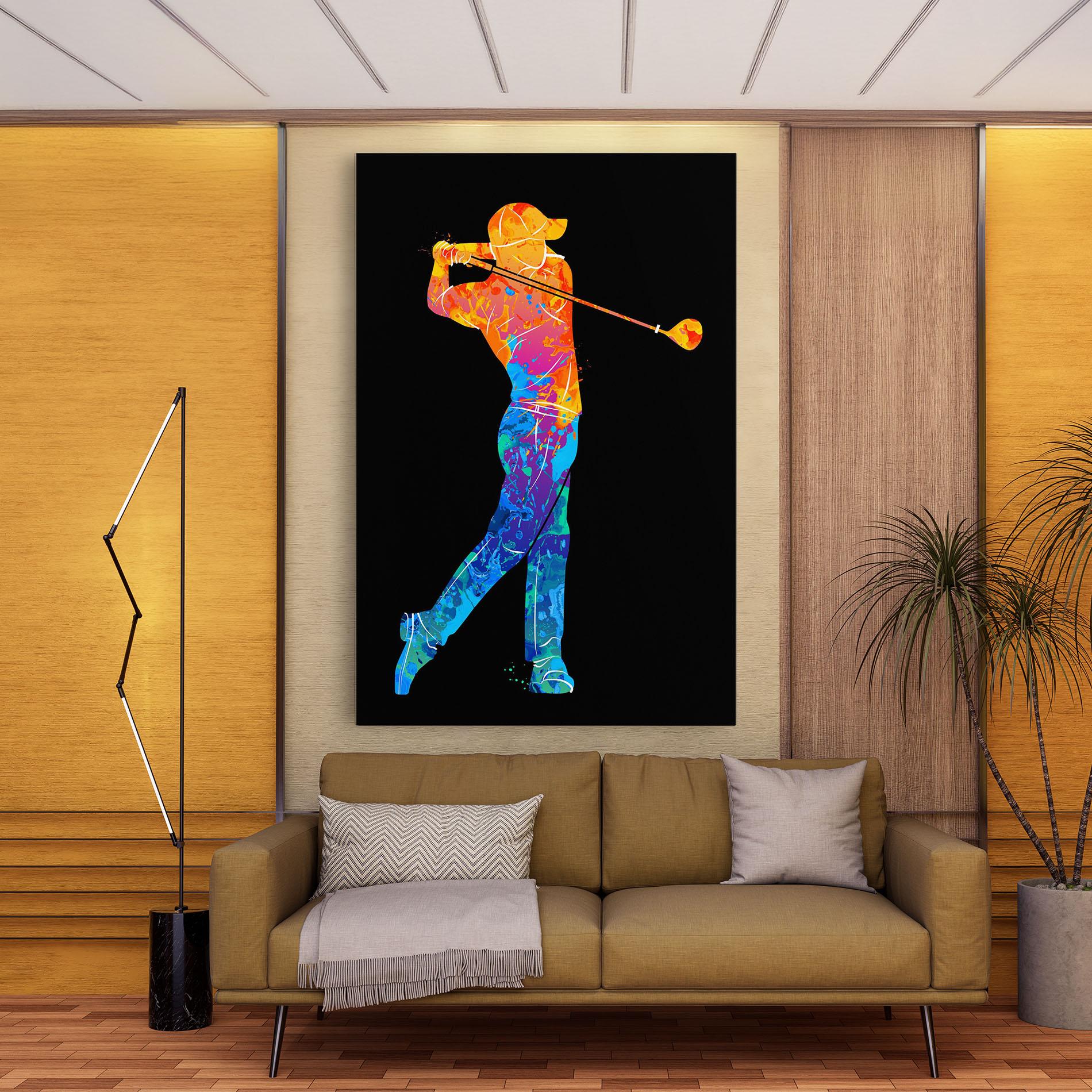 Leinwandbild Color Mix Golf mockup 9