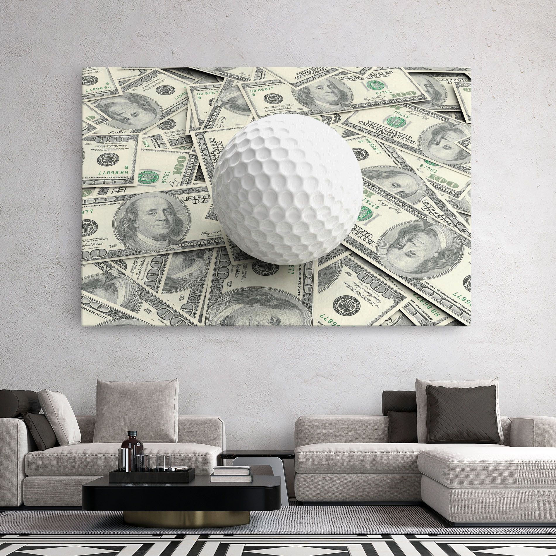 3d Golf Ball mockup 2