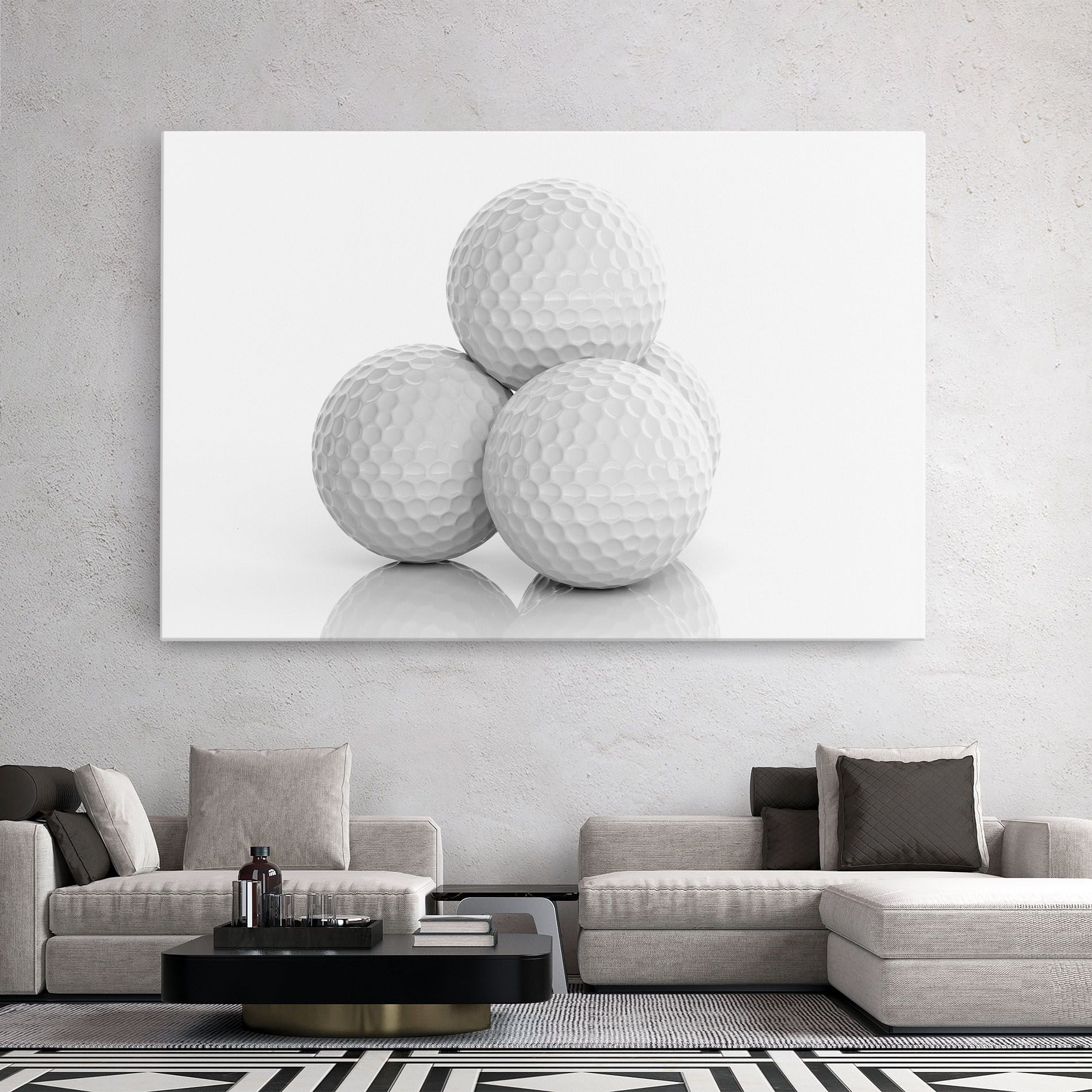 3d Golf Balls mockup 2