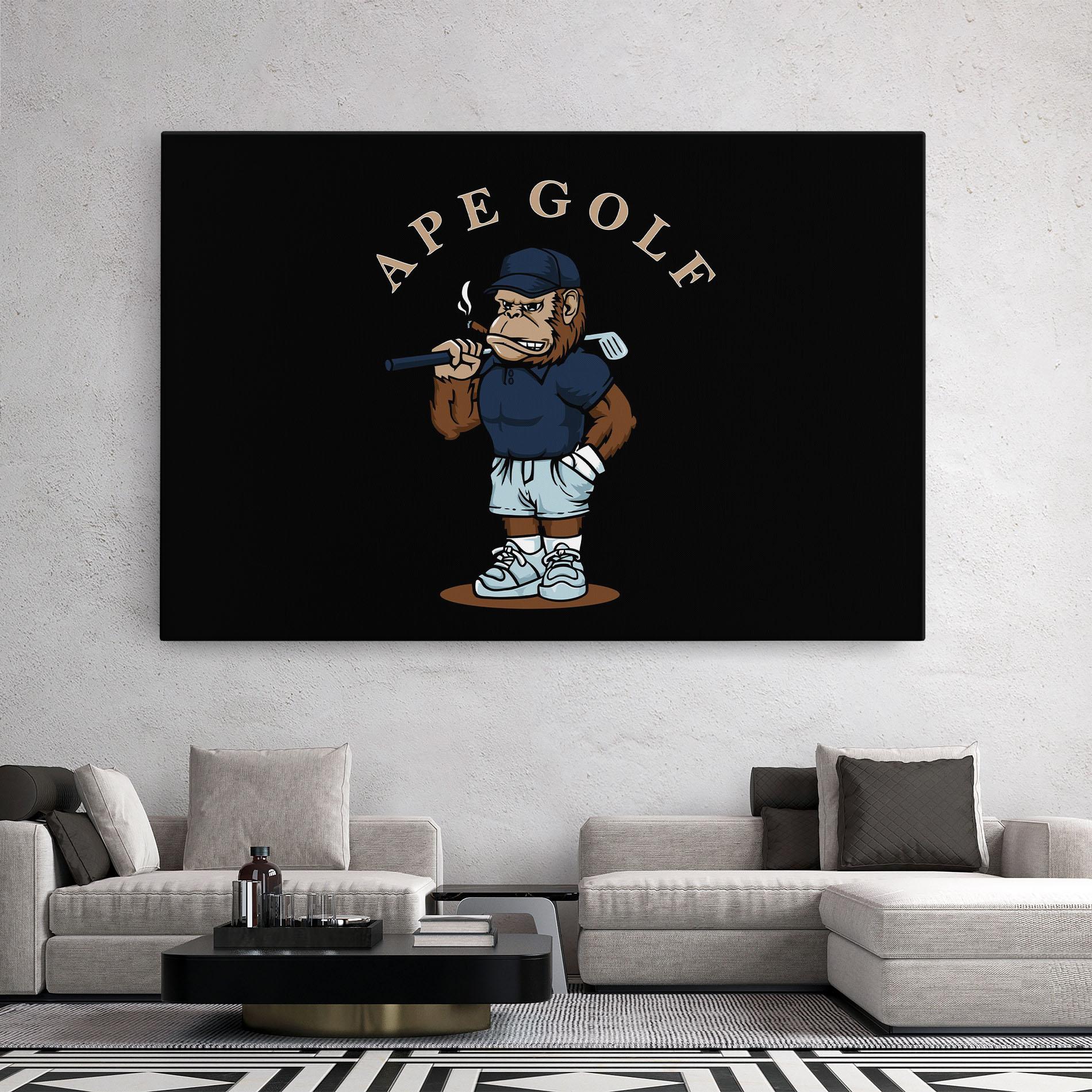 Leinwandbild Ape Golf mockup 2