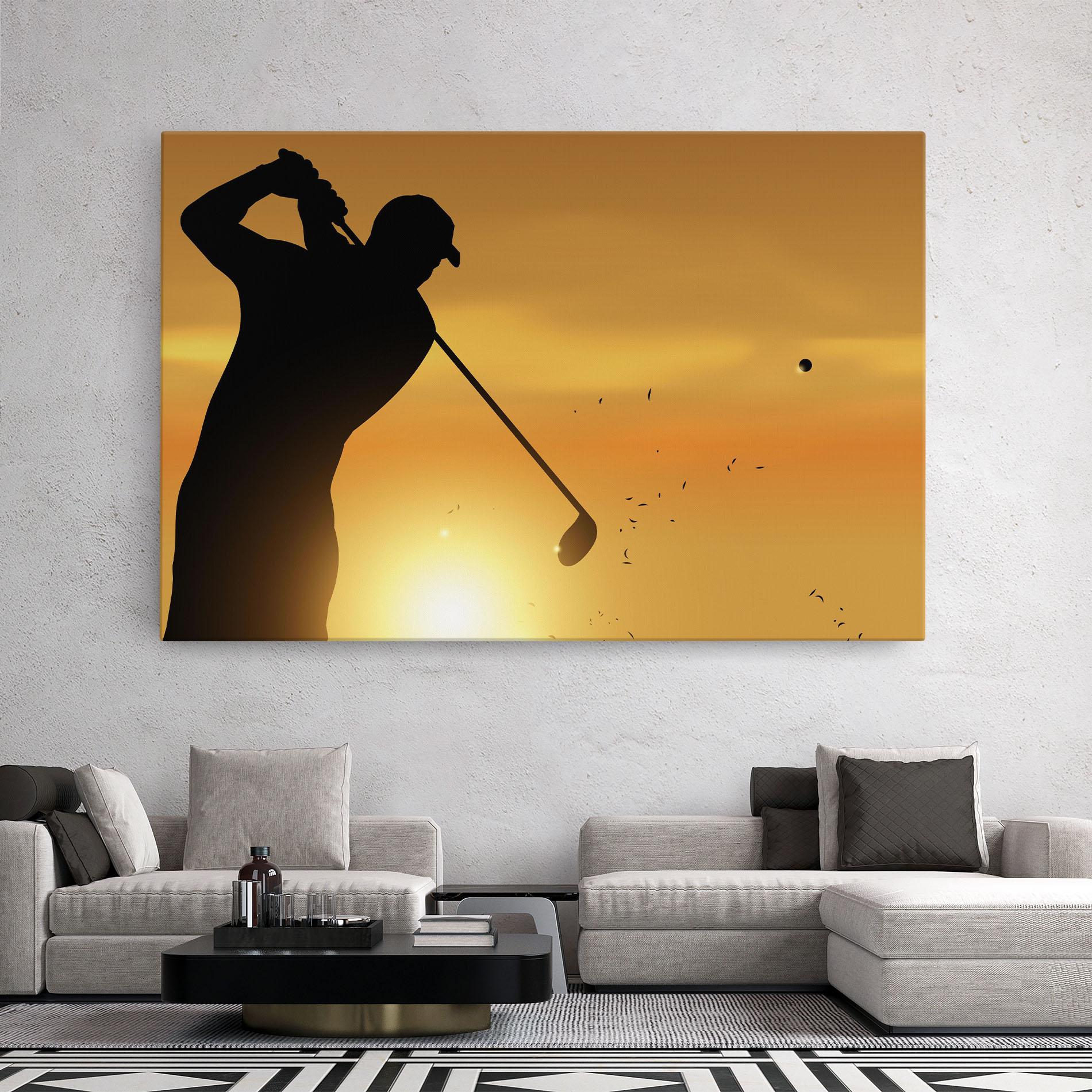 Leinwandbild Gold Sunrise mockup 2