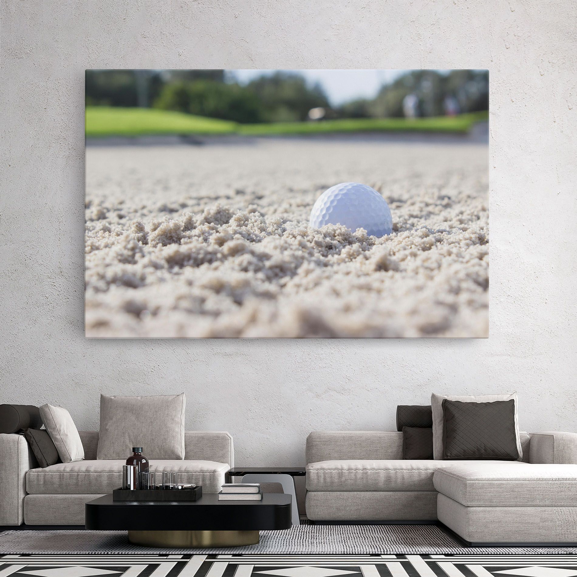Golf Ball In Sand mockup 2