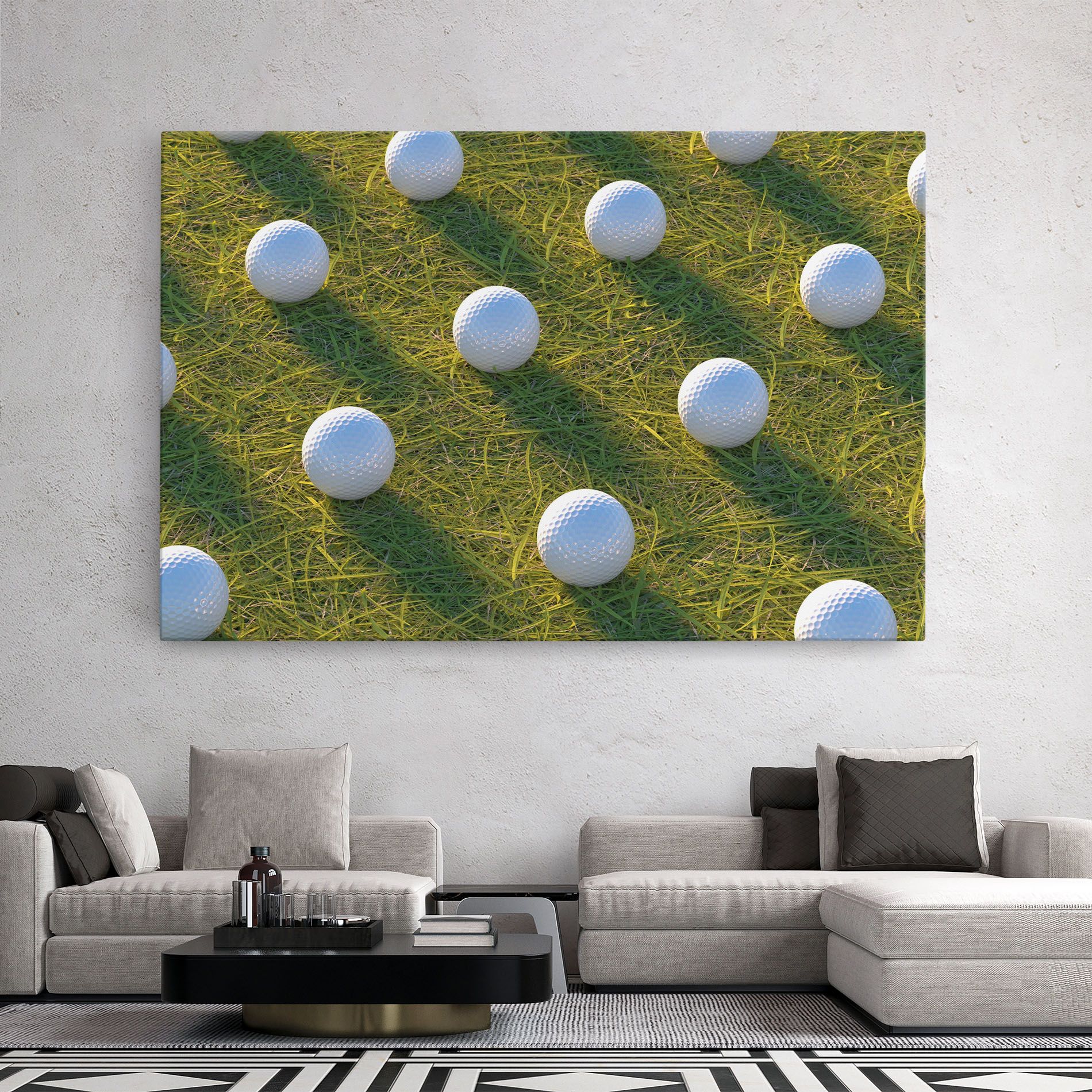 Golf Ball On Grass mockup 2