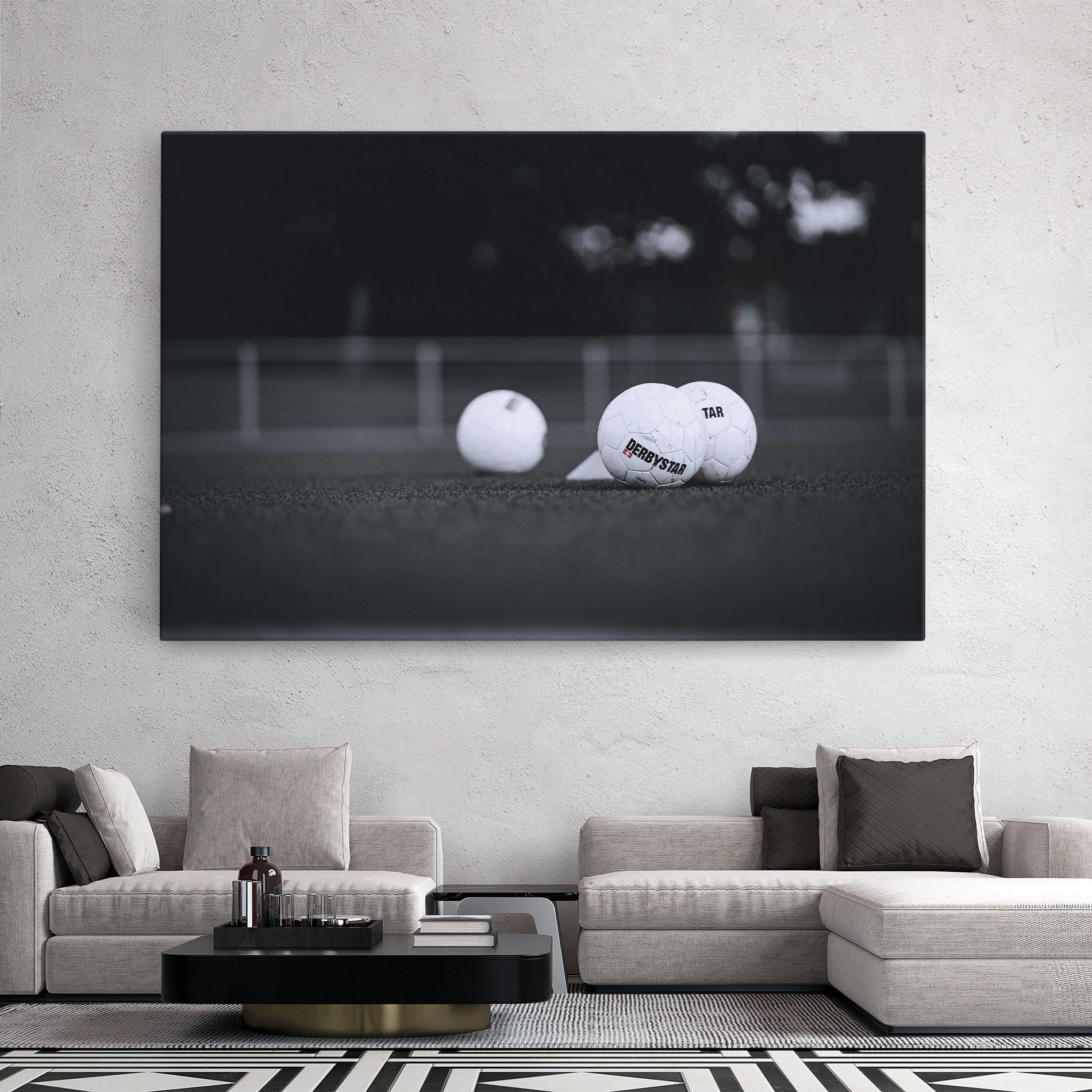 Leinwandbild Golf Ball On Grey mockup 2