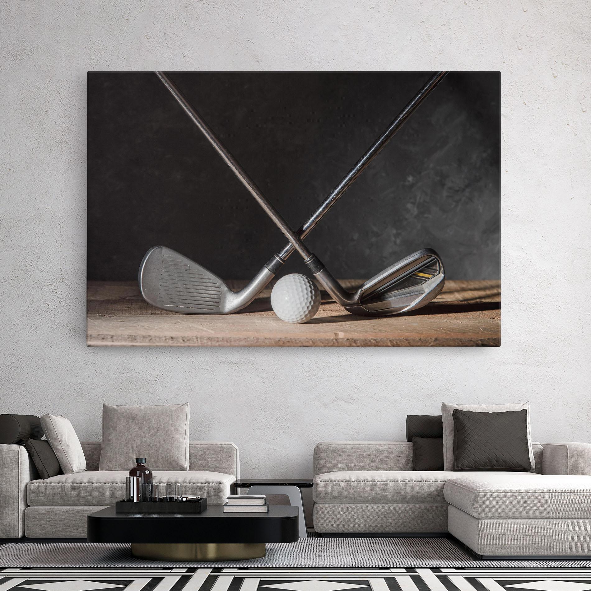 Leinwandbild Golf Club Ball mockup 2