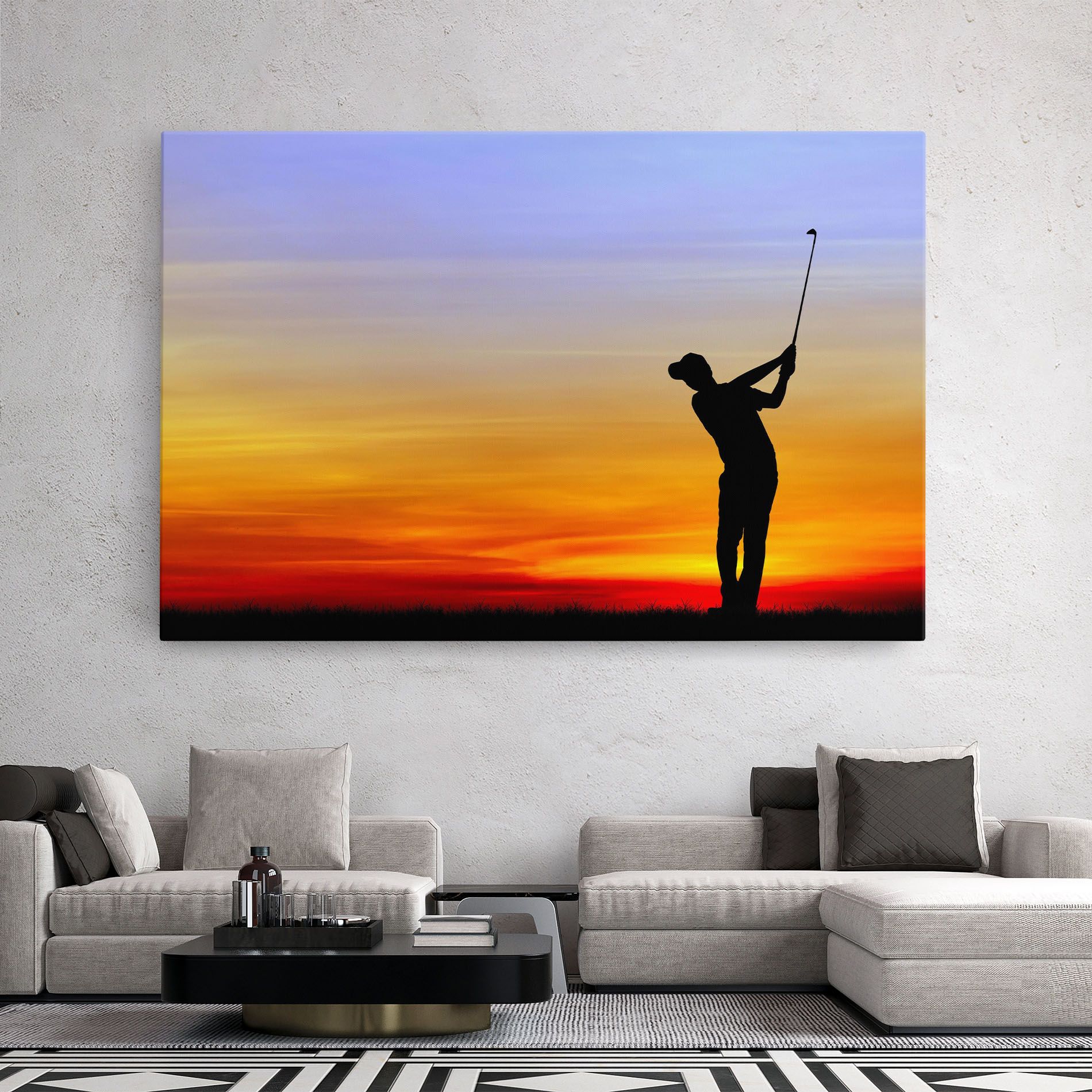 Playing Golf Sunrise mockup 2