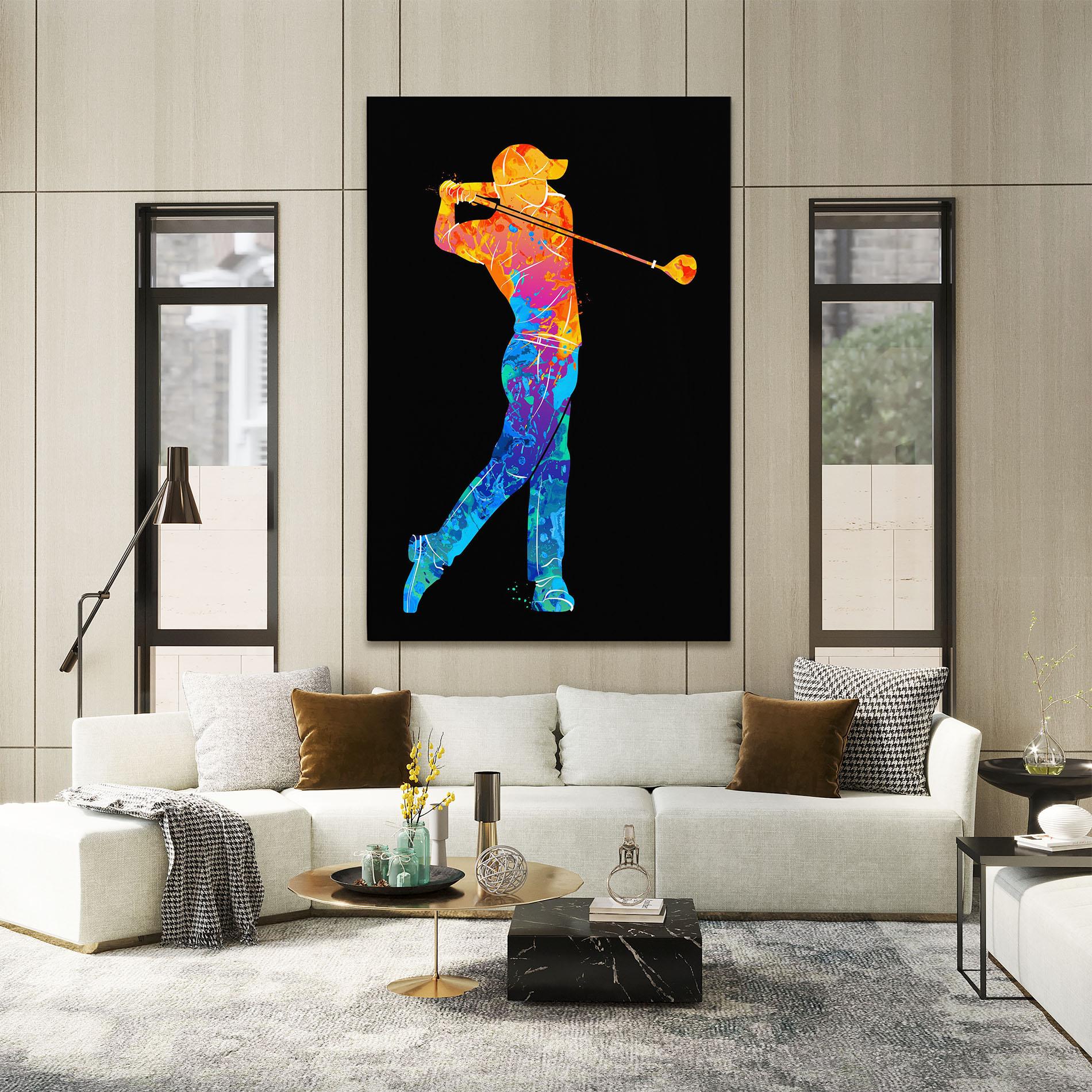 Leinwandbild Color Mix Golf mockup 2