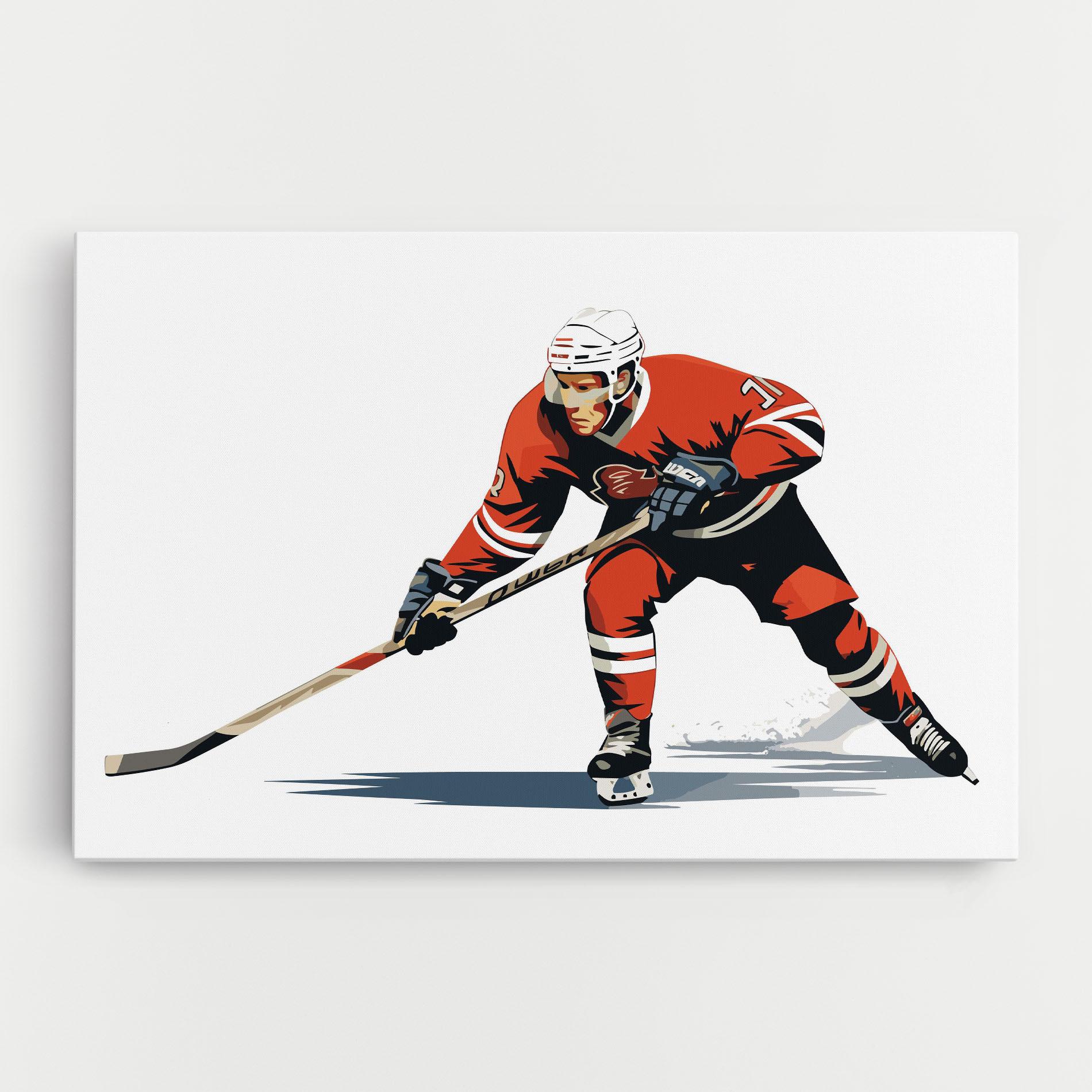Leinwandbild Hockey Orange Player mockup 0