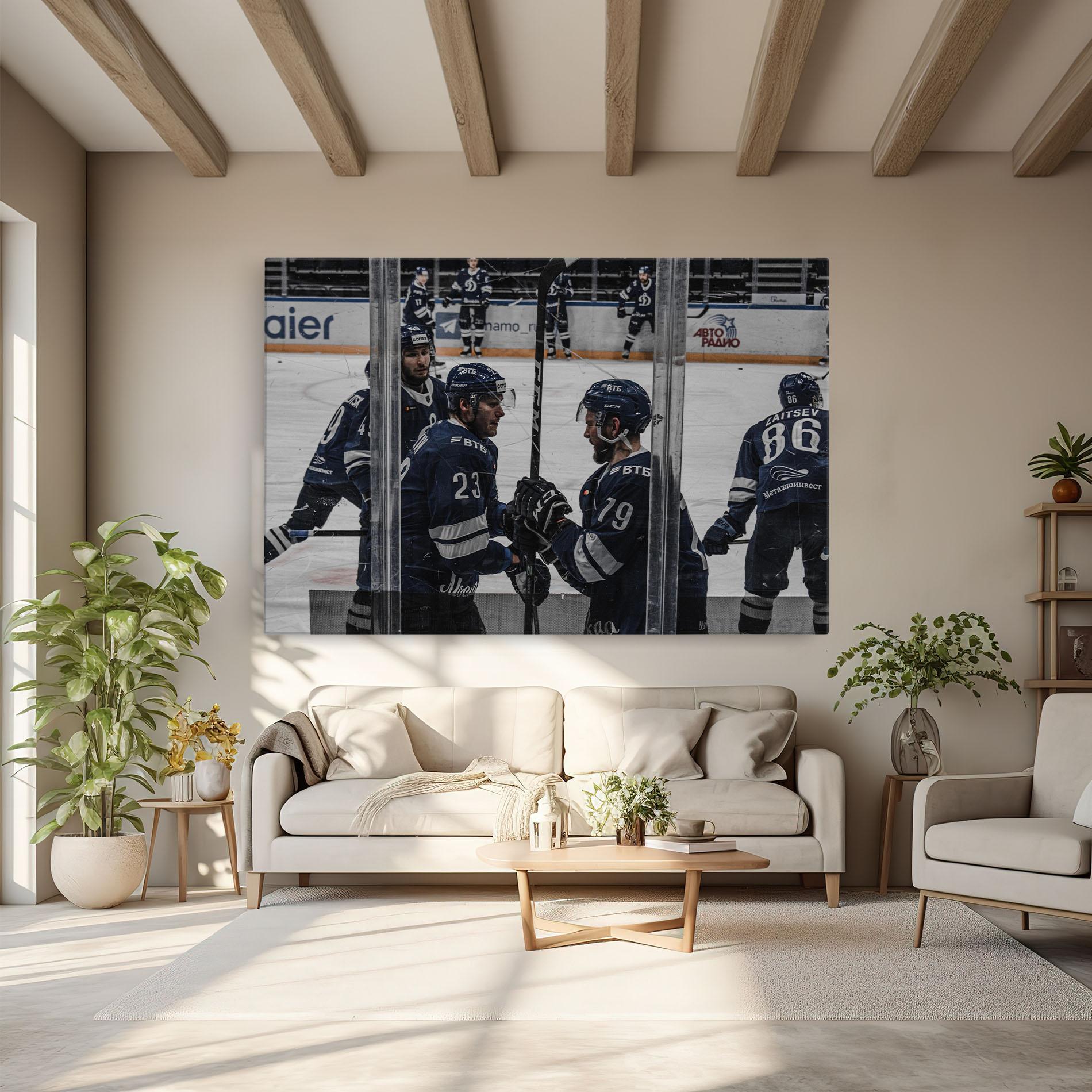 Leinwandbild Hockey Players mockup 6