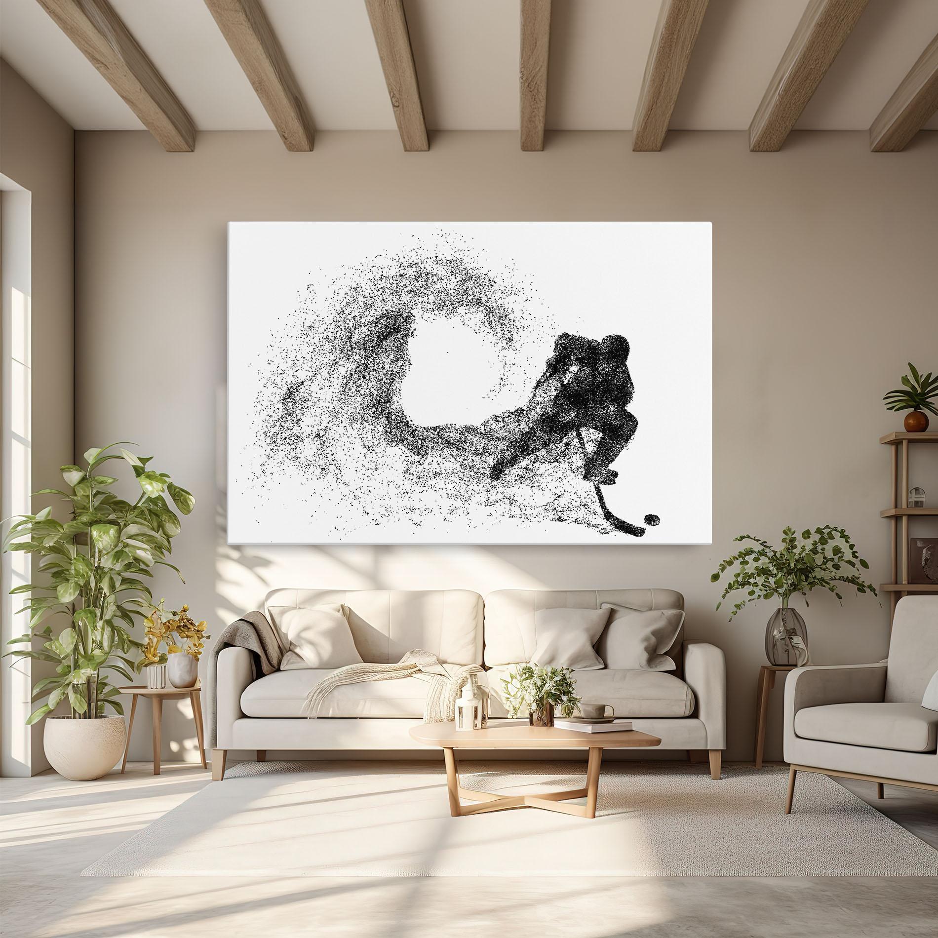 Leinwandbild Hockey Playing mockup 6