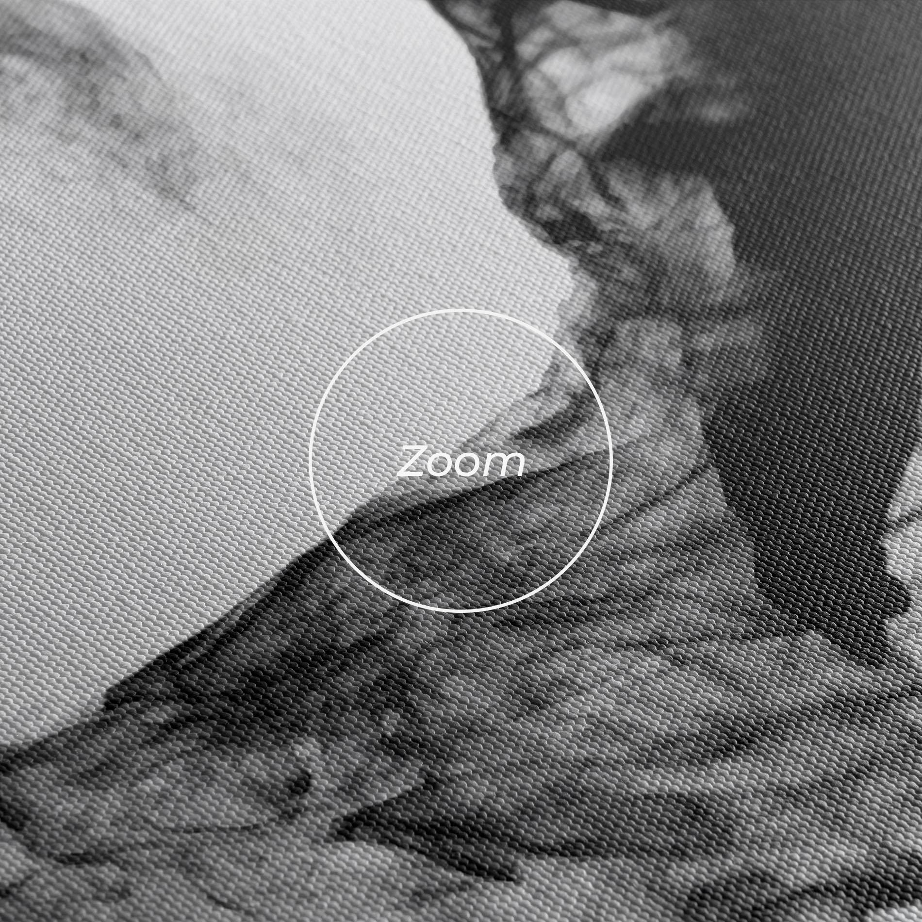 Leinwandbild Black Smoke Hockey mockup 3