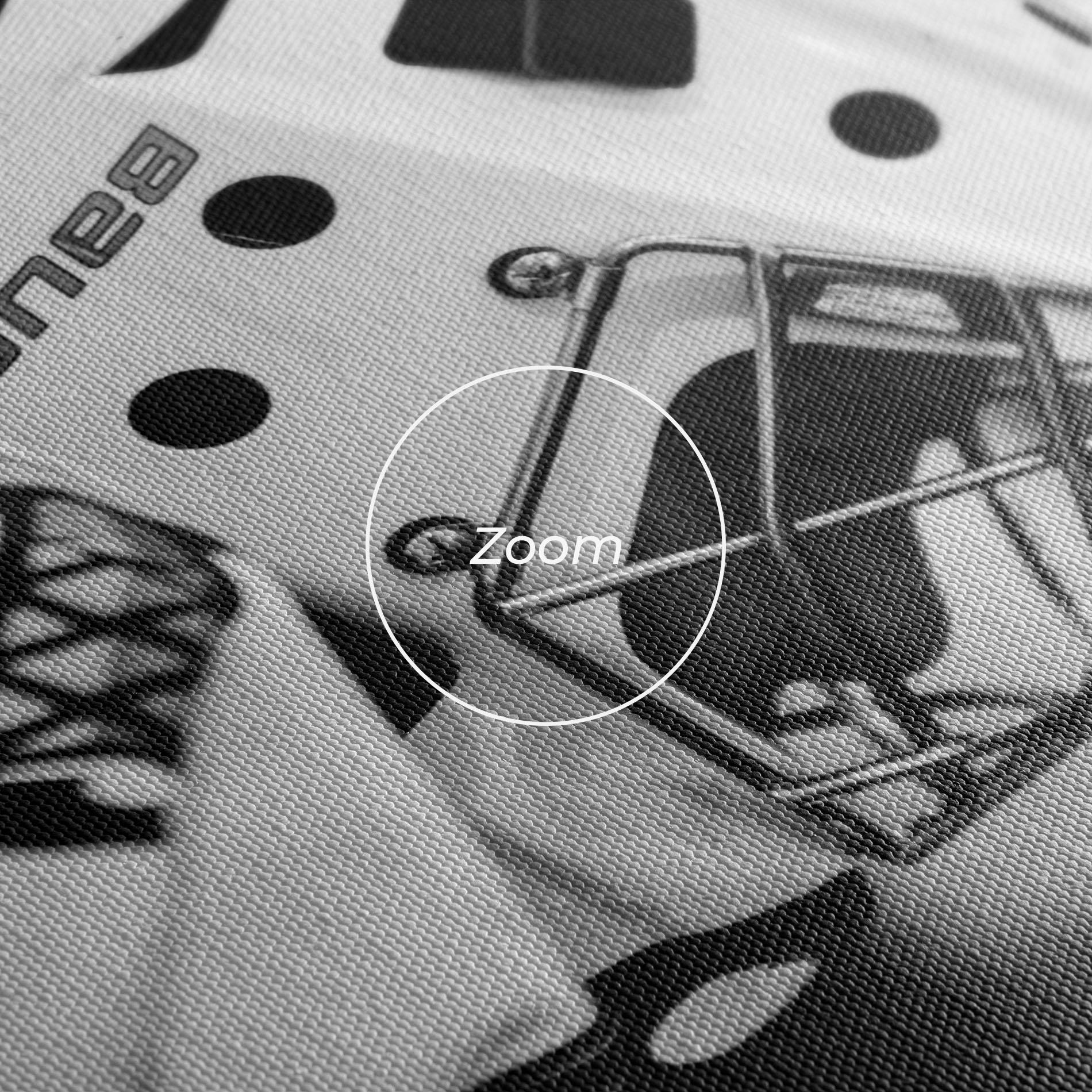 Leinwandbild Black White Hockey mockup 3